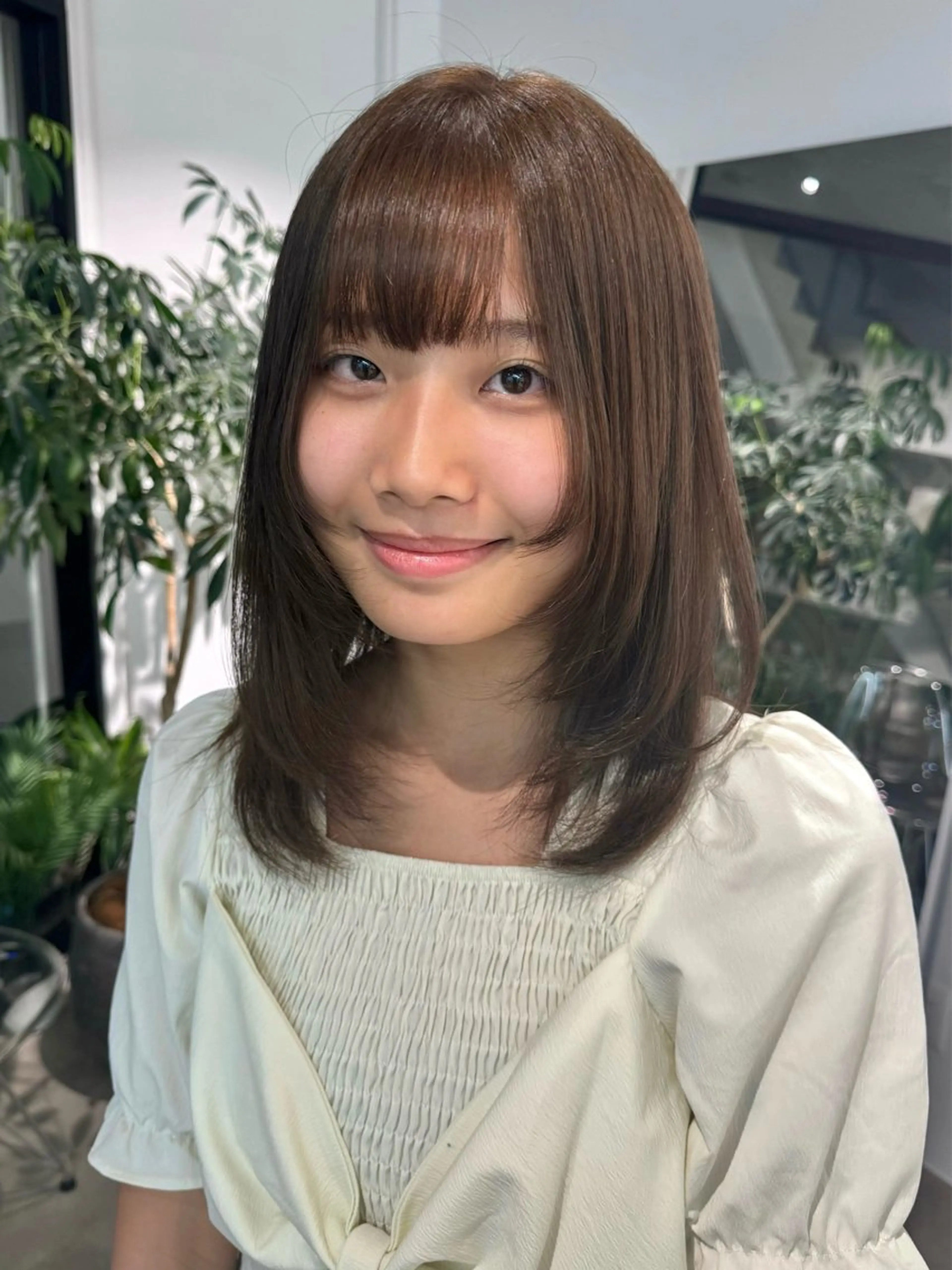 セミロング カラー ご予約は2月まで！ maho‪🐈🎀のヘアスタイル