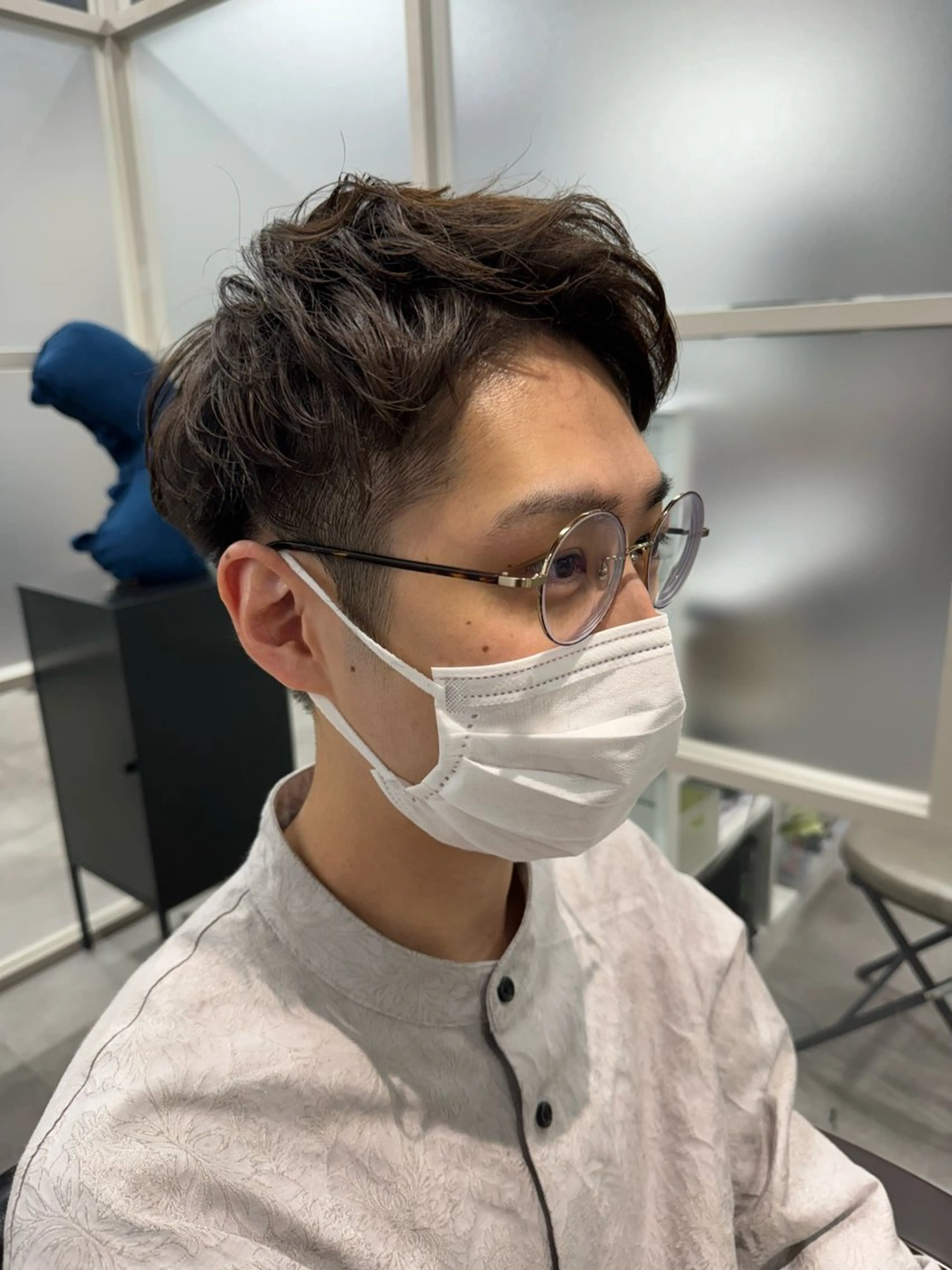 メンズ カット パーマ オオカワユウキ 🎀newi池袋のヘアスタイル