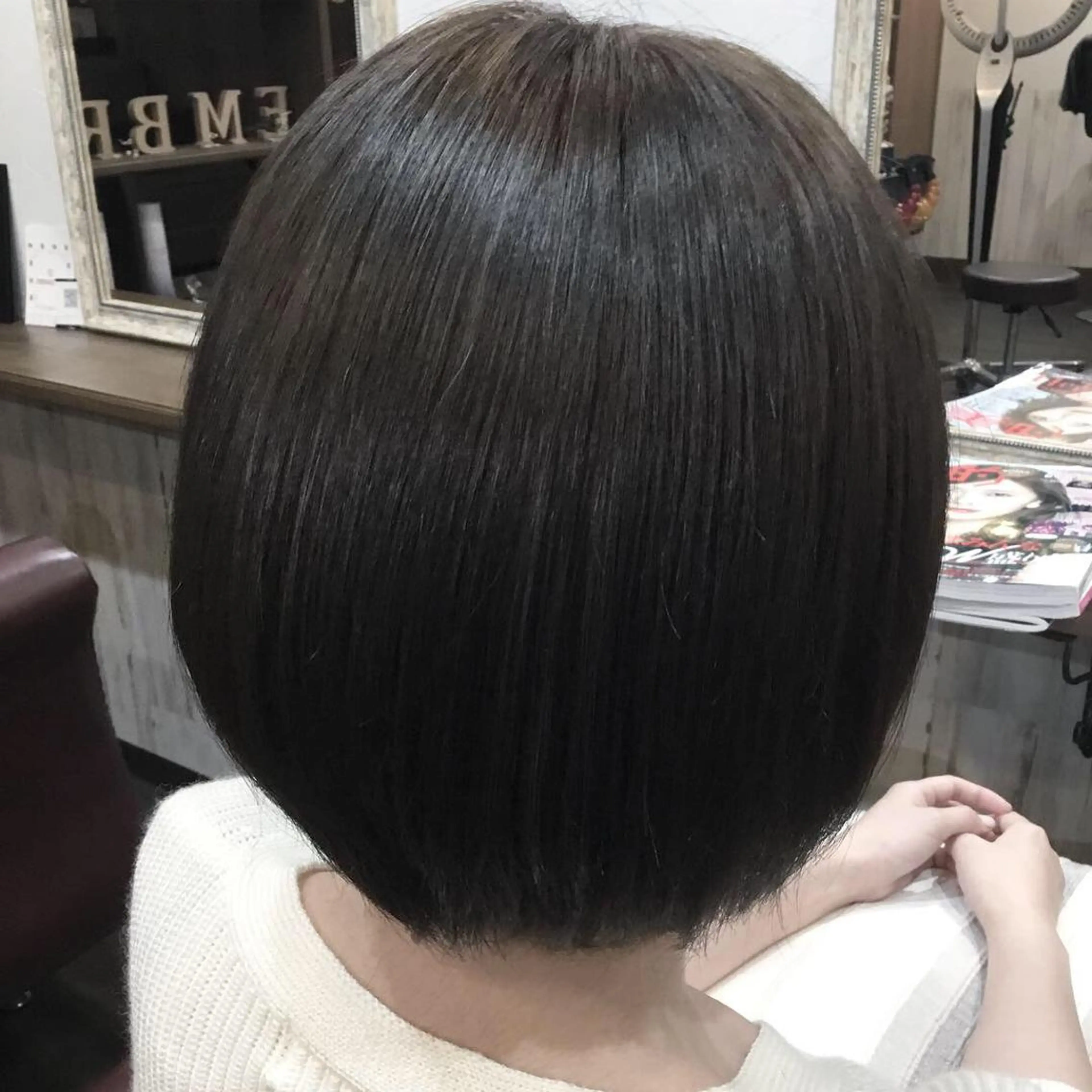 ショート カラー パーマ 金崎 新吾のヘアスタイル
