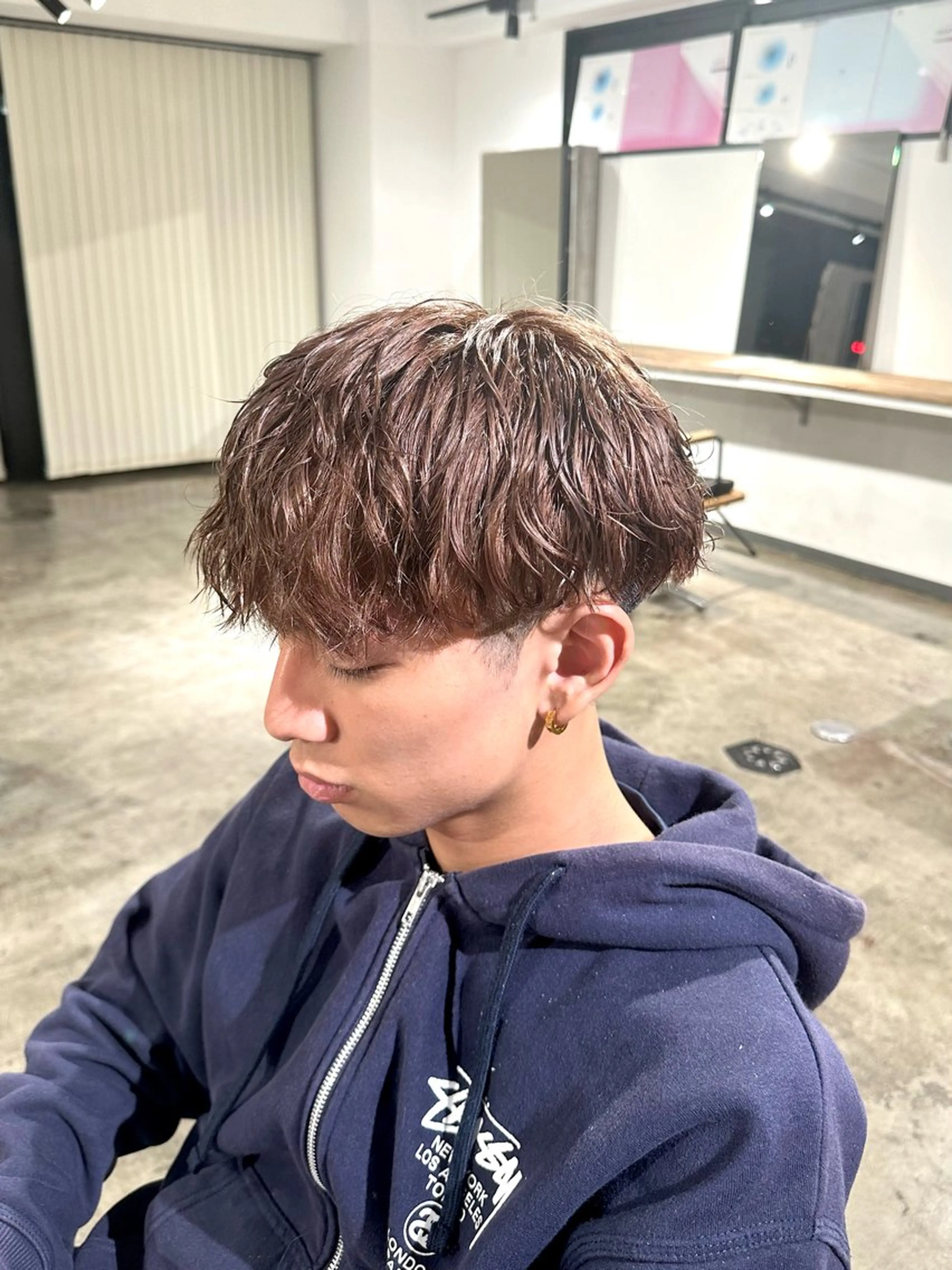 パーマ メンズ メンズブリーチ マッシュ メンズパーマ カット パーマ トリートメント 骨格補正施術/メンズ 専門美容師/YUYAのヘアスタイル