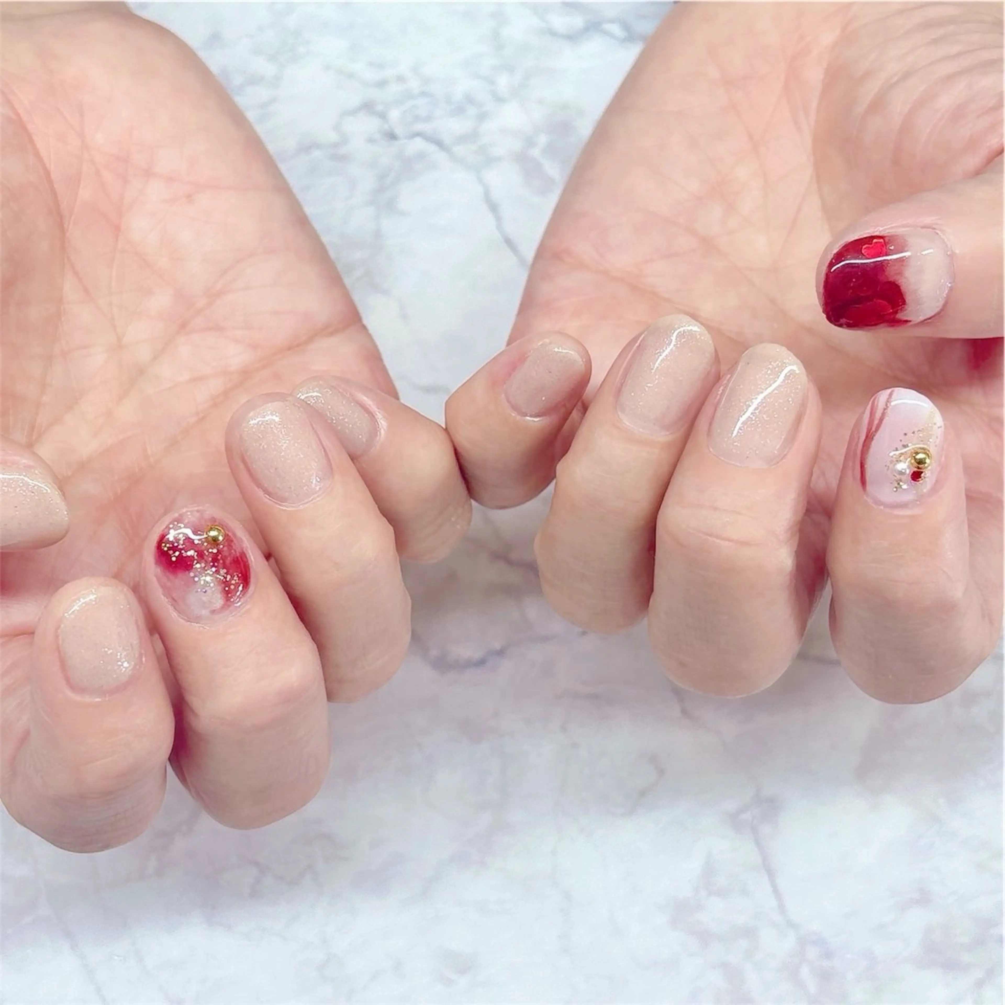 ネイル アートネイル ワンカラーネイル MYu Beauty Salon  MAIのネイルデザイン