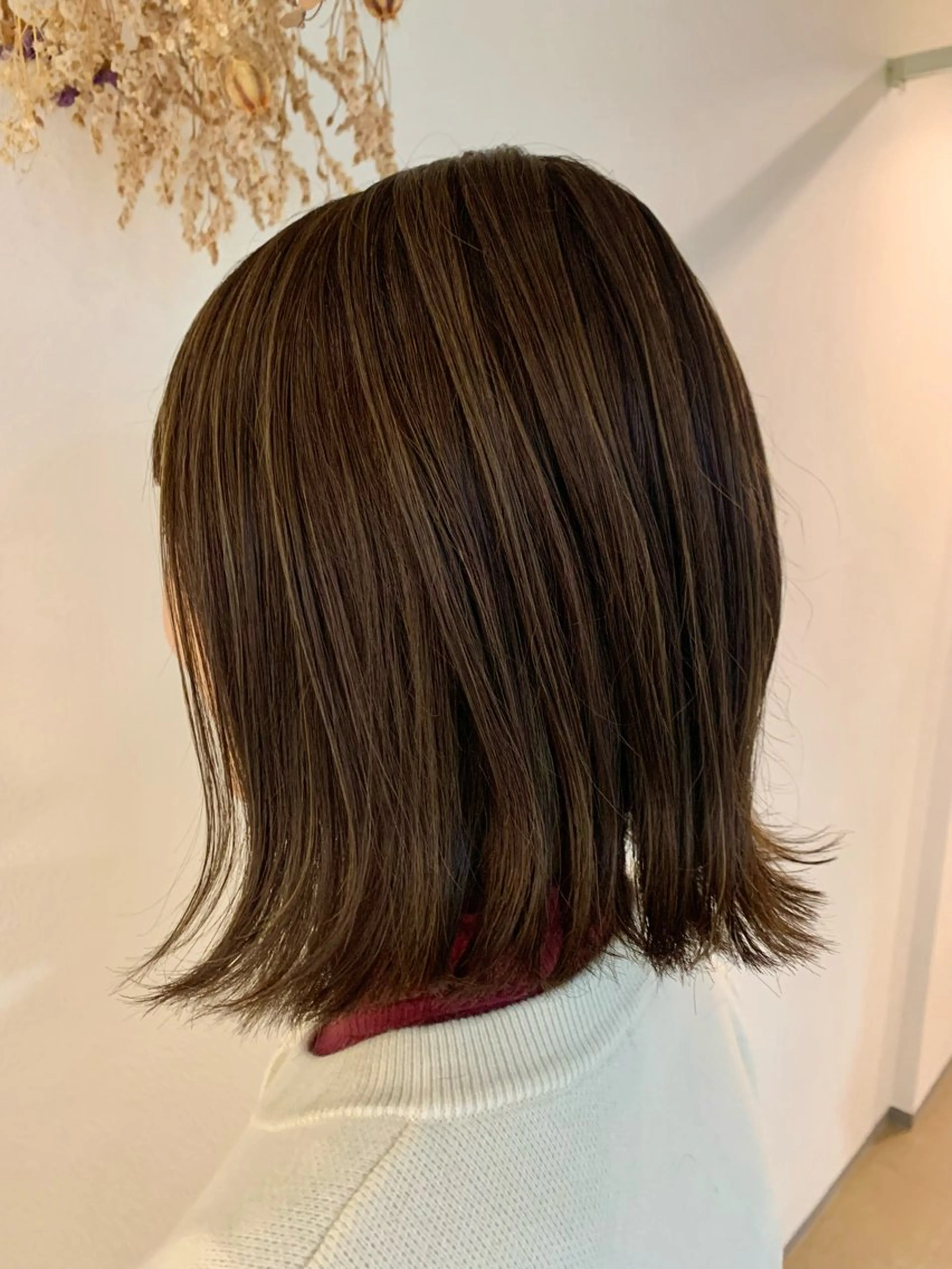 ミディアム ハイライト ⭐️似合わせ⭐️ ほかぞの　りかのヘアスタイル