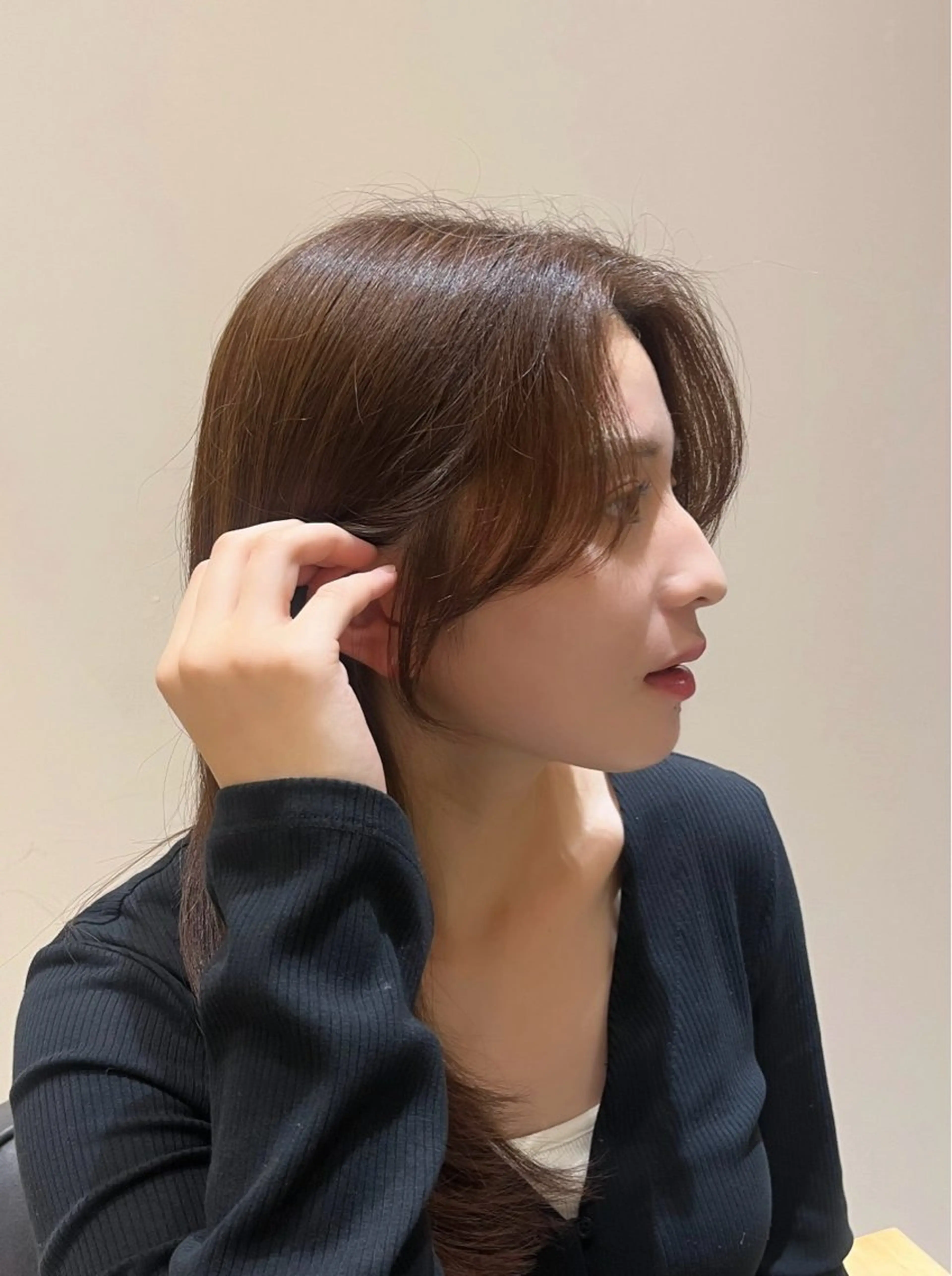 ロング 顔周りカット ヘアカラー トリートメント 顔周り/レイヤー カット🎀ヒラバルのヘアスタイル