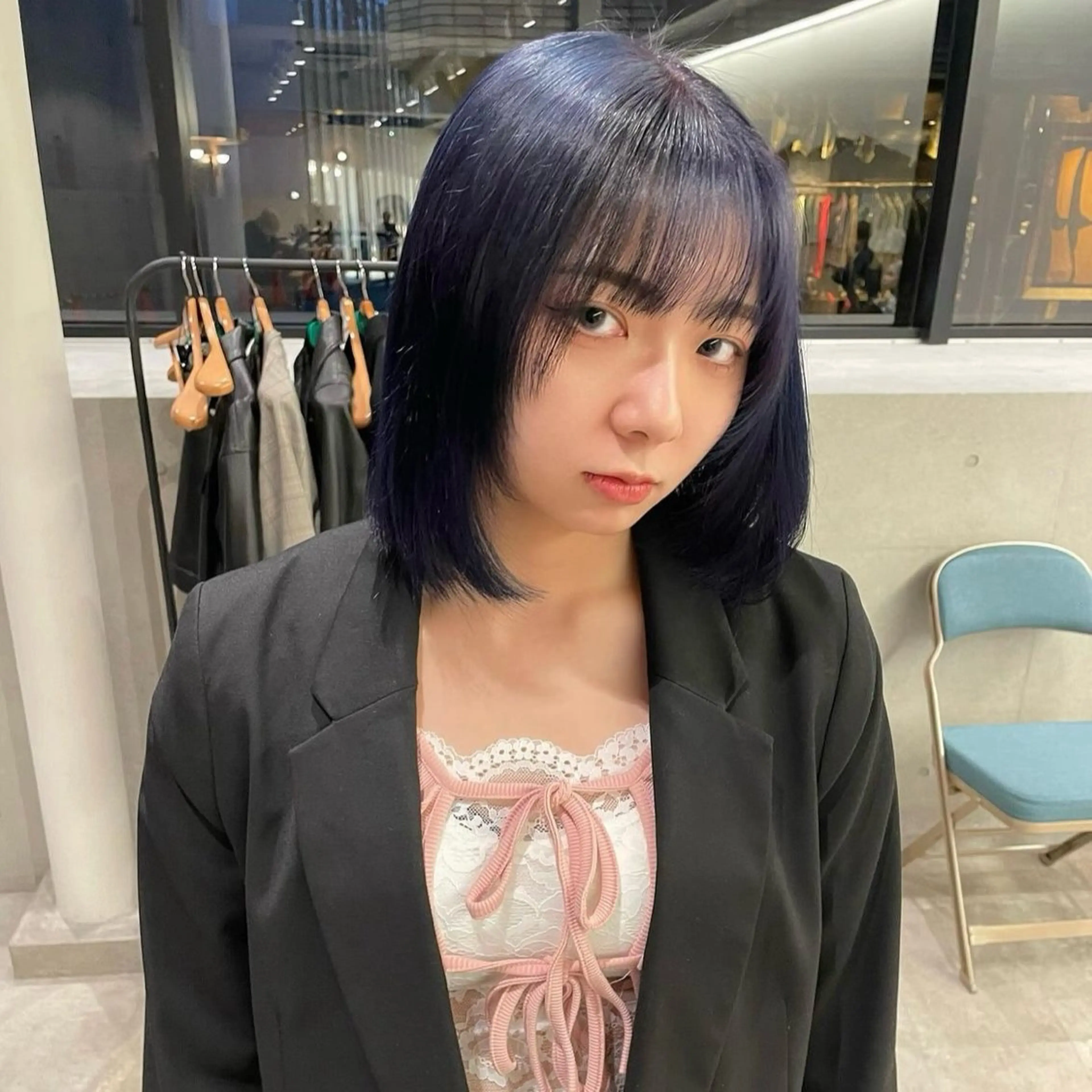 ミディアム カラー ヘアアレンジ カット ヘアカラー トリートメント Mizobe misakiのヘアスタイル