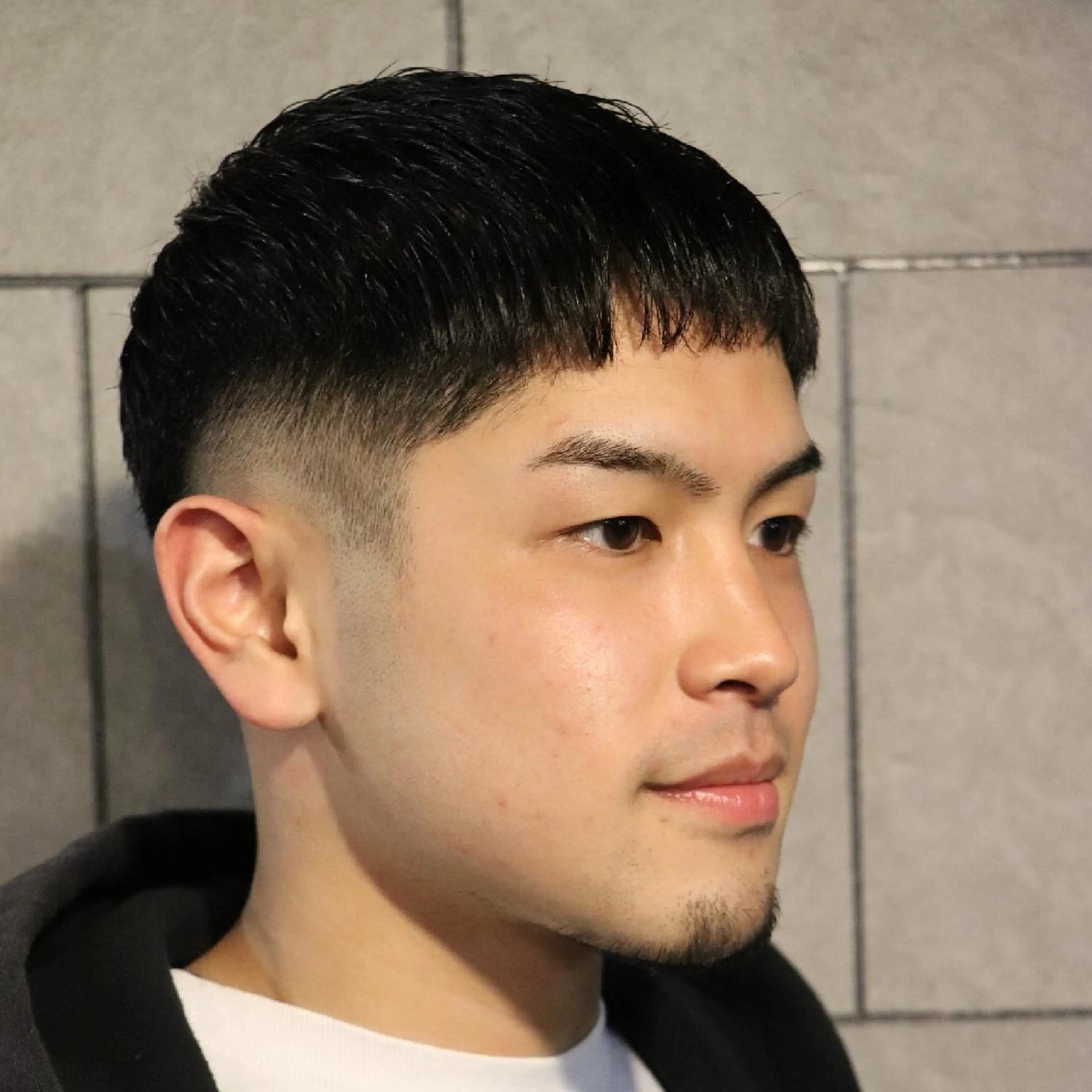 メンズ ショート フェードカット 川端 智治のヘアスタイル