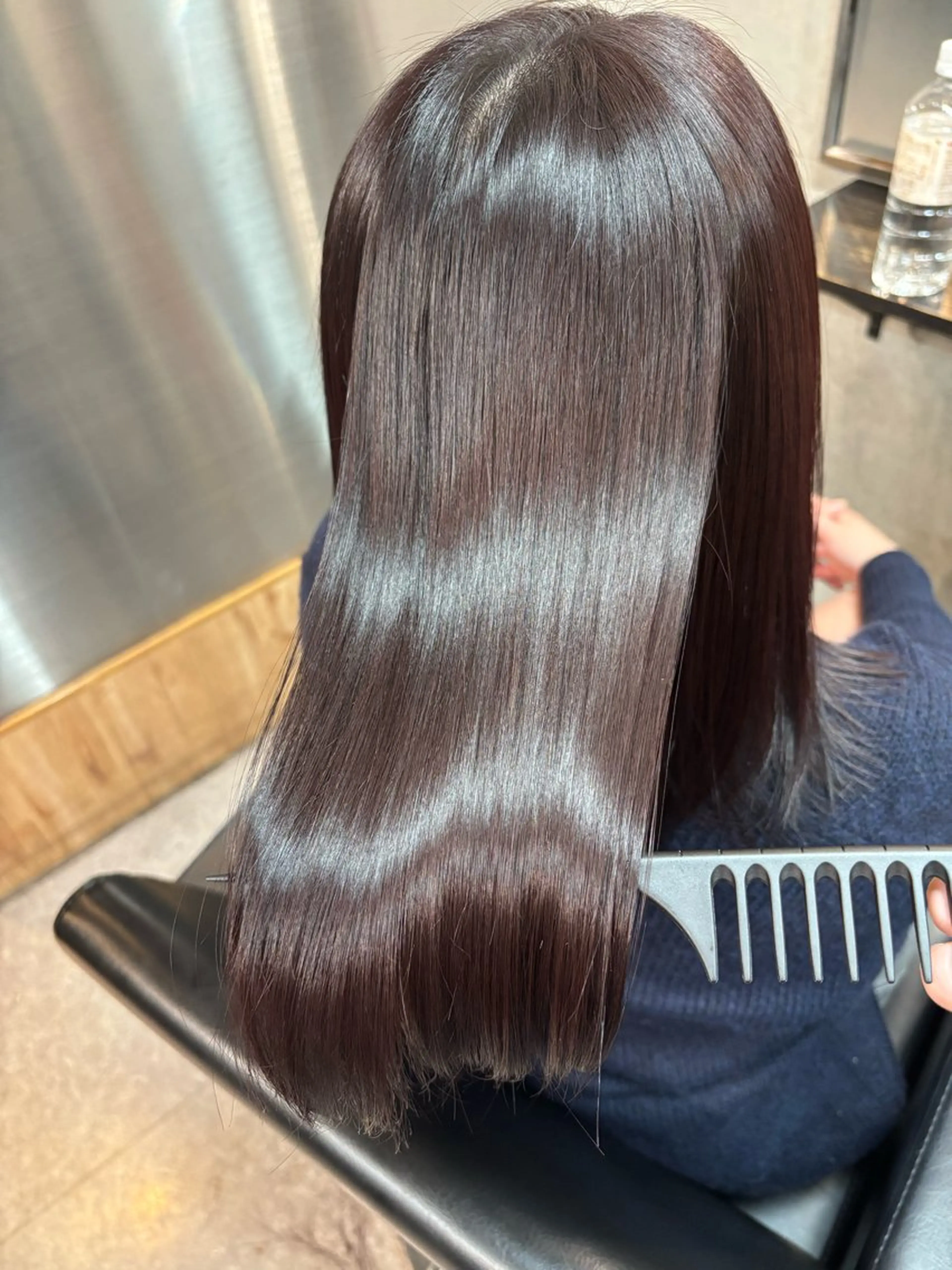 ミディアム カット 縮毛矯正 トリートメント ショートボブ髪質改善 縮毛矯正のプロ山道潤のヘアスタイル