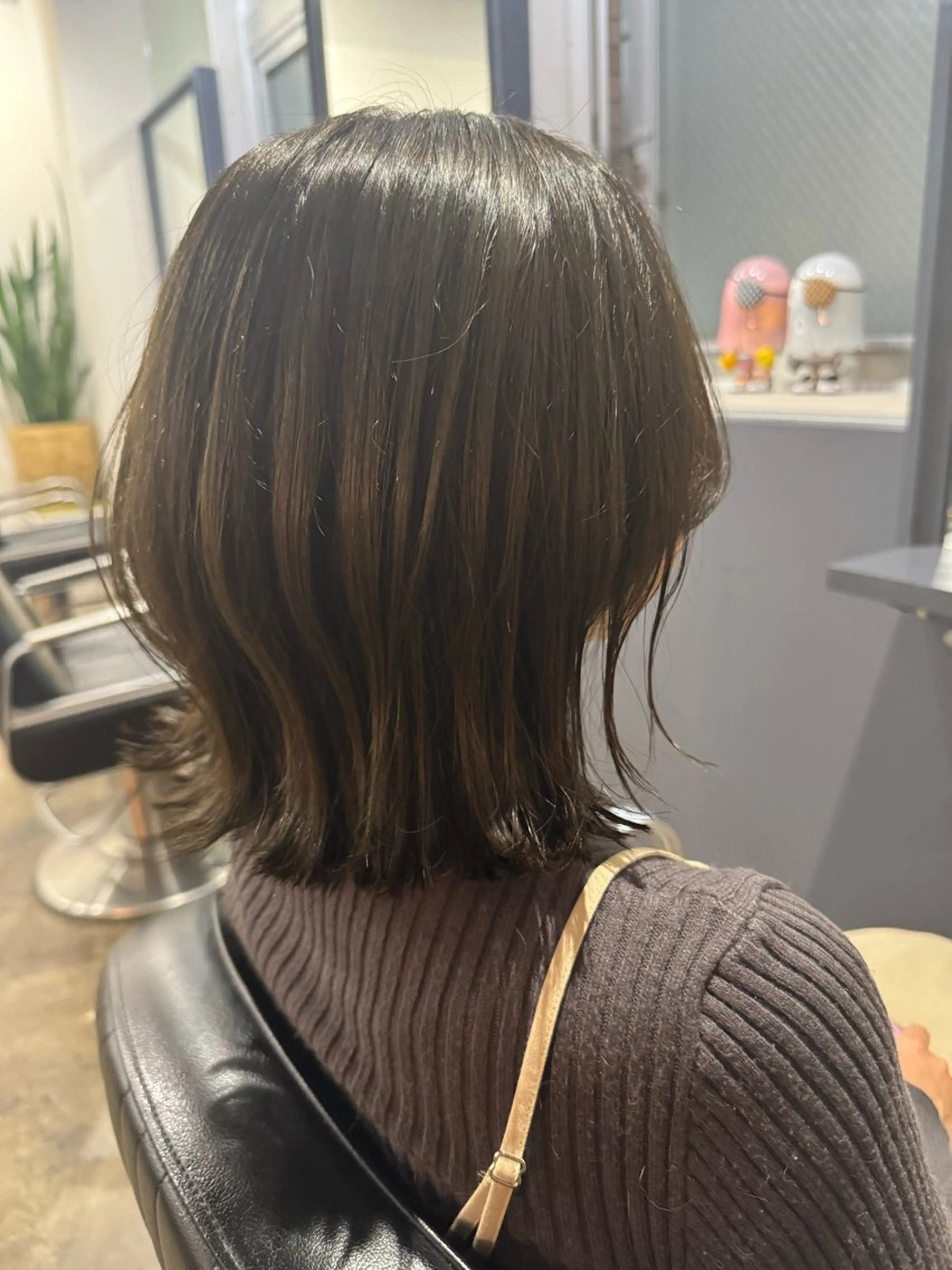 ミディアム カット ヘアカラー トリートメント くせ毛多毛特化 高橋　淳のヘアスタイル