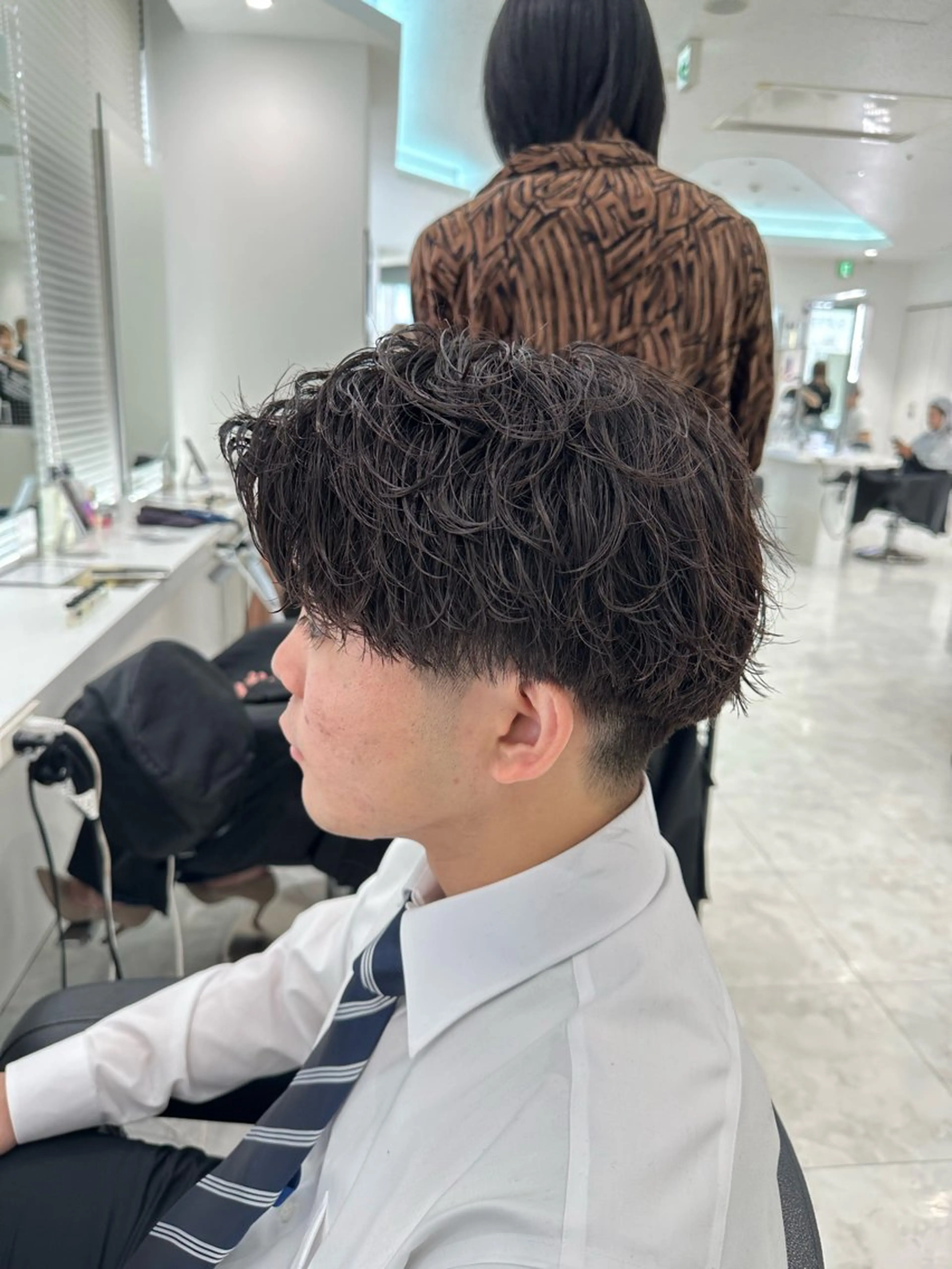 ショート パーマ メンズ カット パーマ 🐺韓国風メンズ特化 あさひ🐺のヘアスタイル