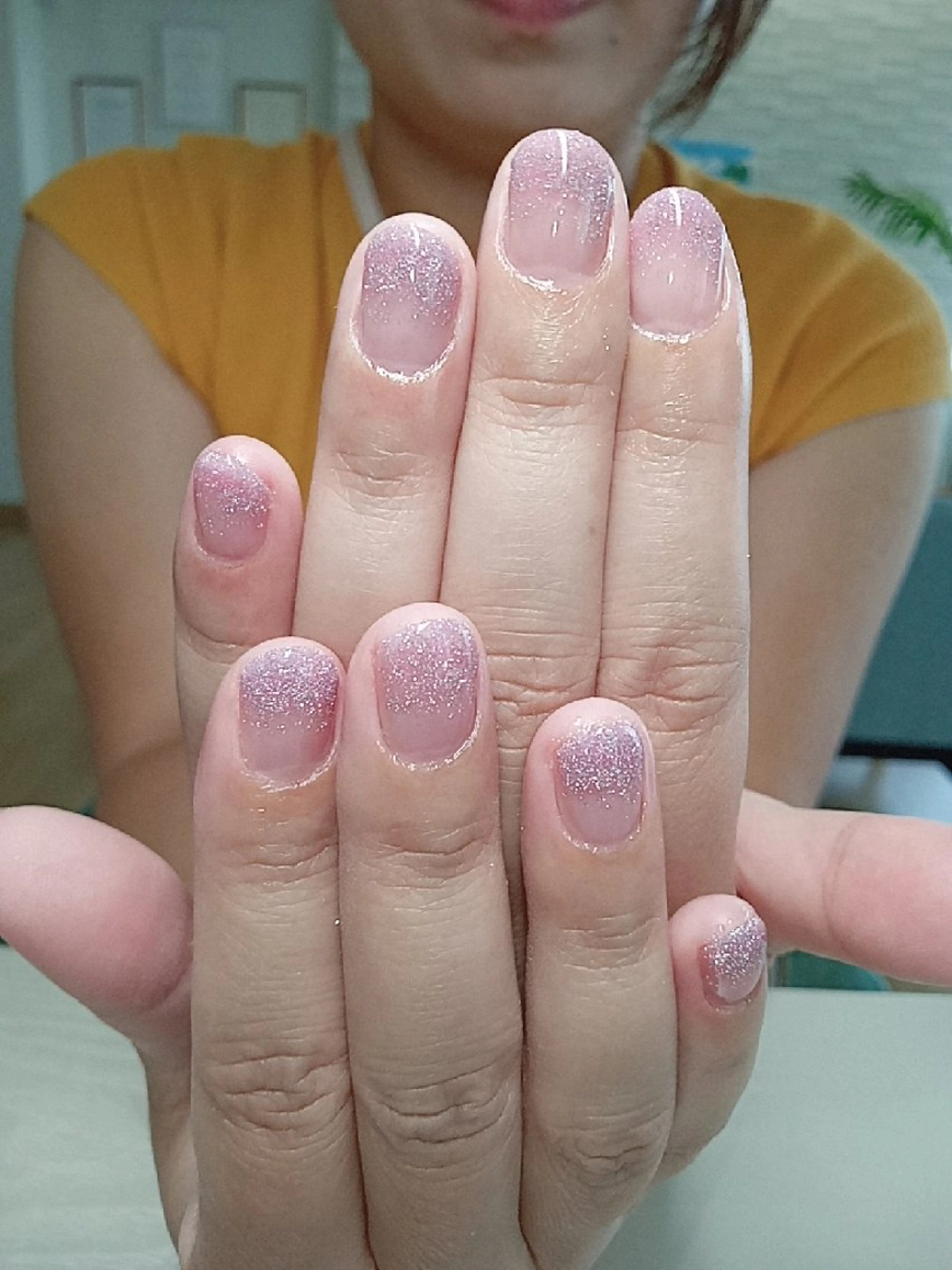ネイル グラデーション ラメ(グリッター) ラメグラデーション フットケアルーム ~KaPilina~のネイルデザイン