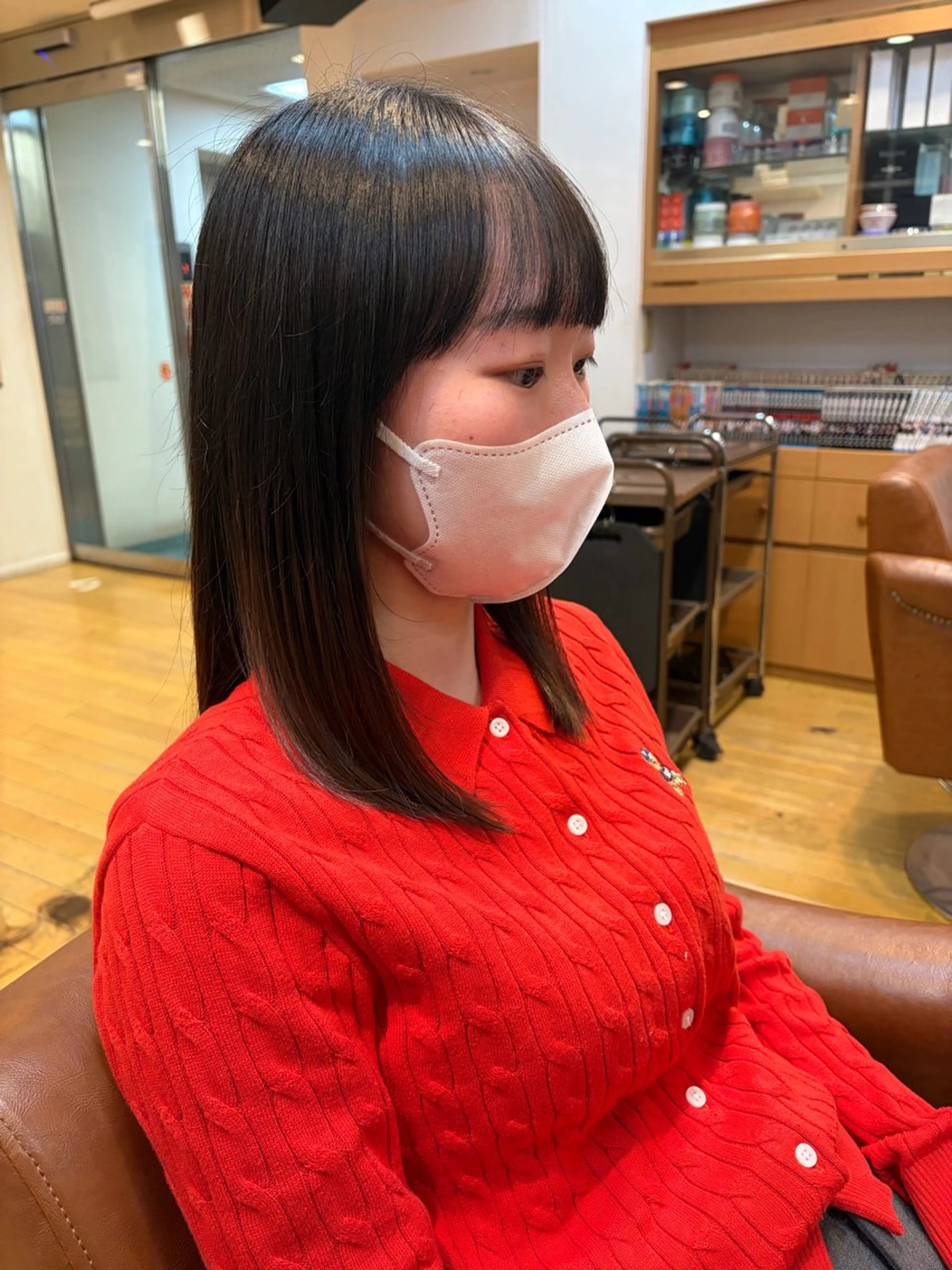 ミディアム 田口 響希のヘアスタイル