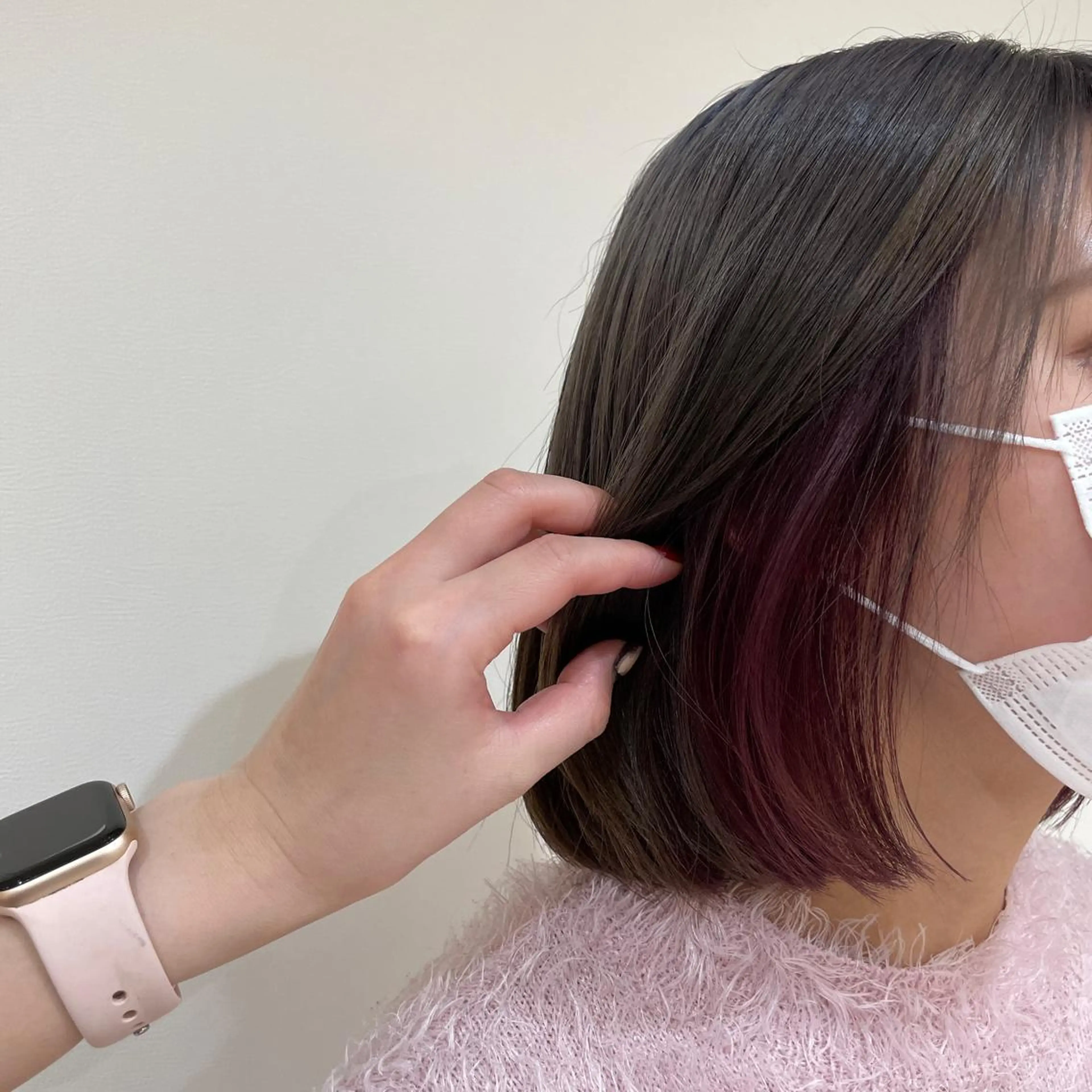 ショート カラー インナーカラー ヘアカラー 透明感カラー/ 韓国風🌿RIKOのヘアスタイル