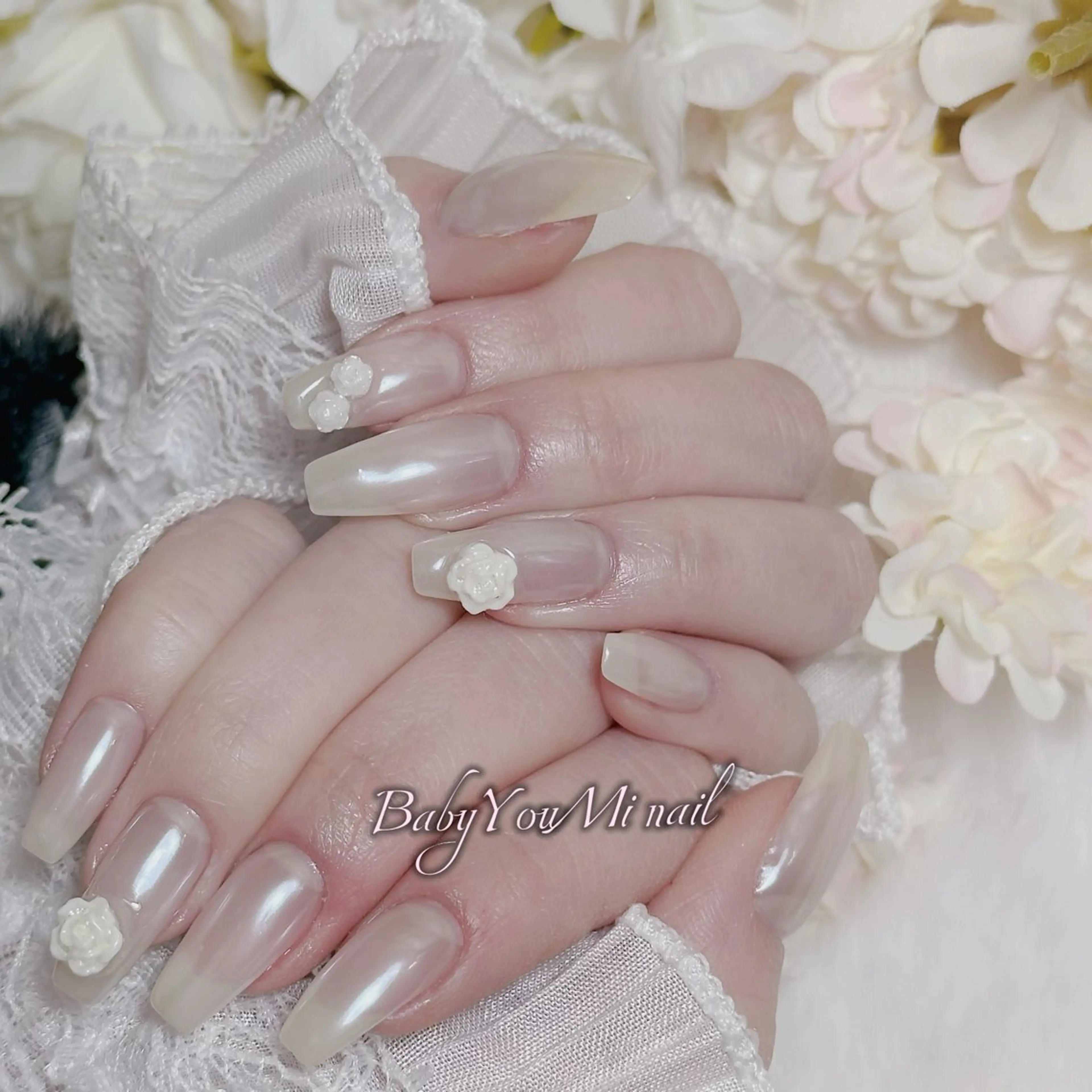 ネイル オーロラネイル 成人式 フットネイル フレンチネイル ジェルネイル ハンドネイル Oomiya 服部のネイルデザイン