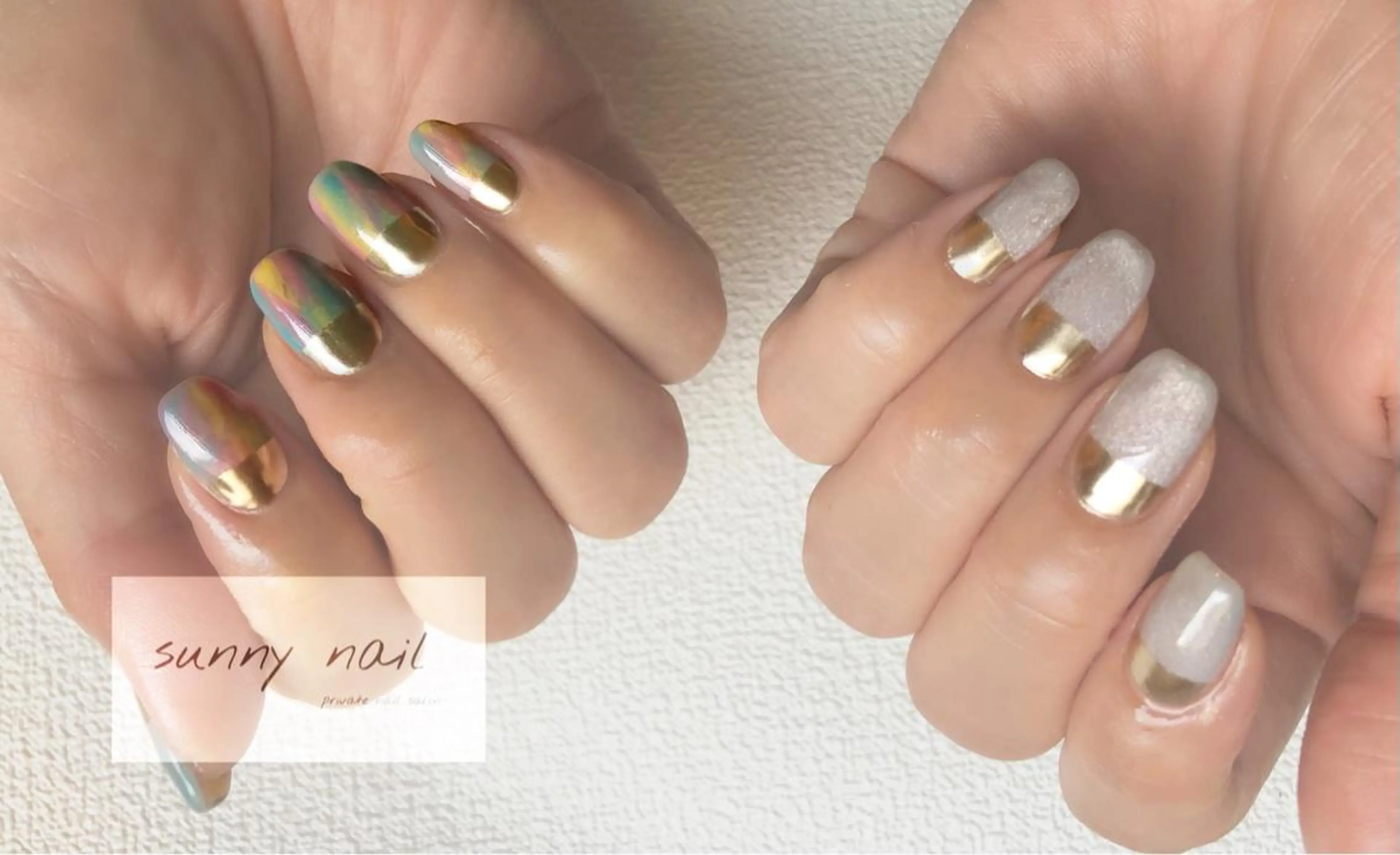 ネイル アートネイル ジェルネイル マグネットネイル ミラーネイル ニュアンスネイル sunny nailのネイルデザイン