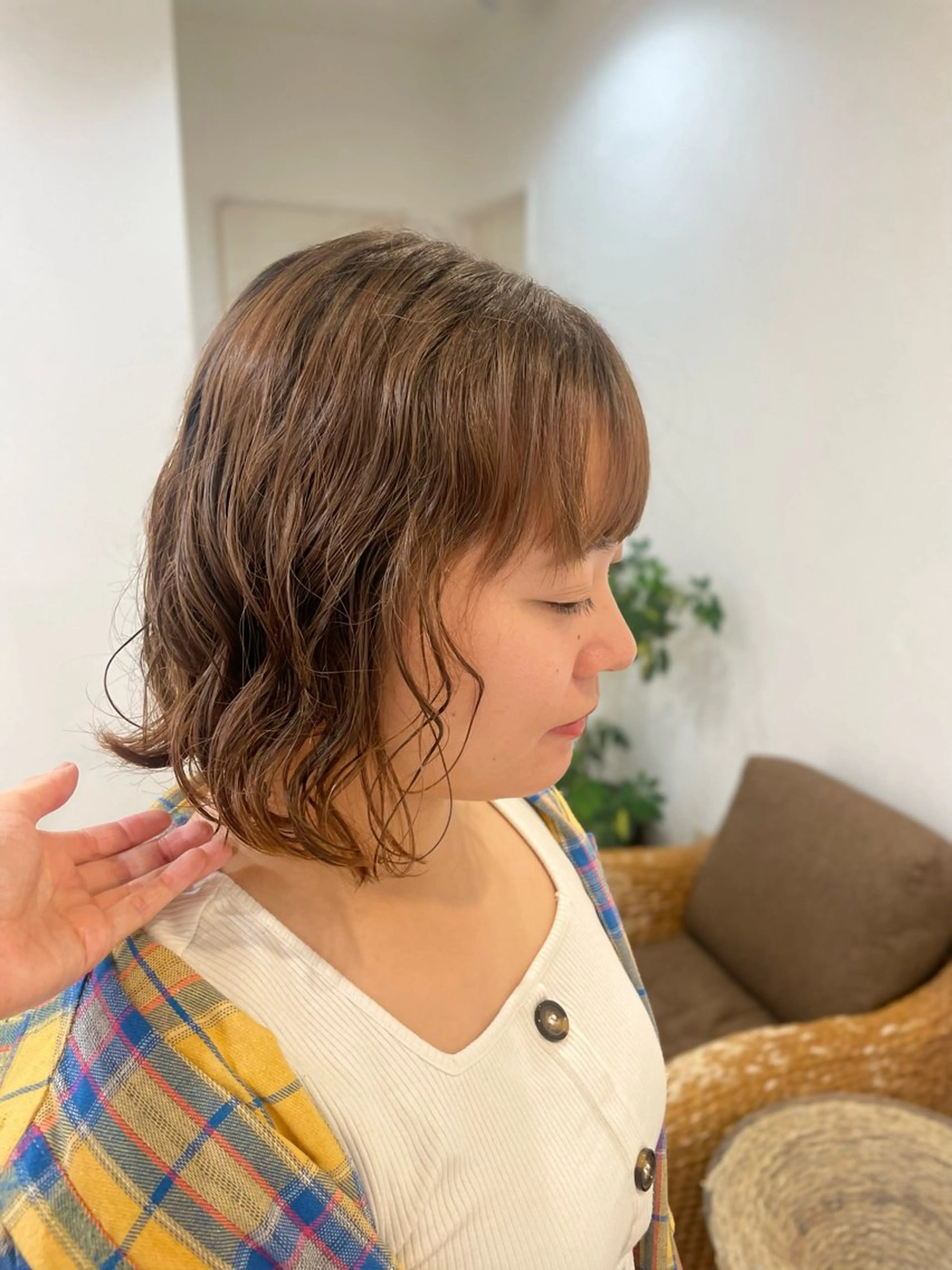 ミディアム ボブ/艶髪 soleilrukaのヘアスタイル