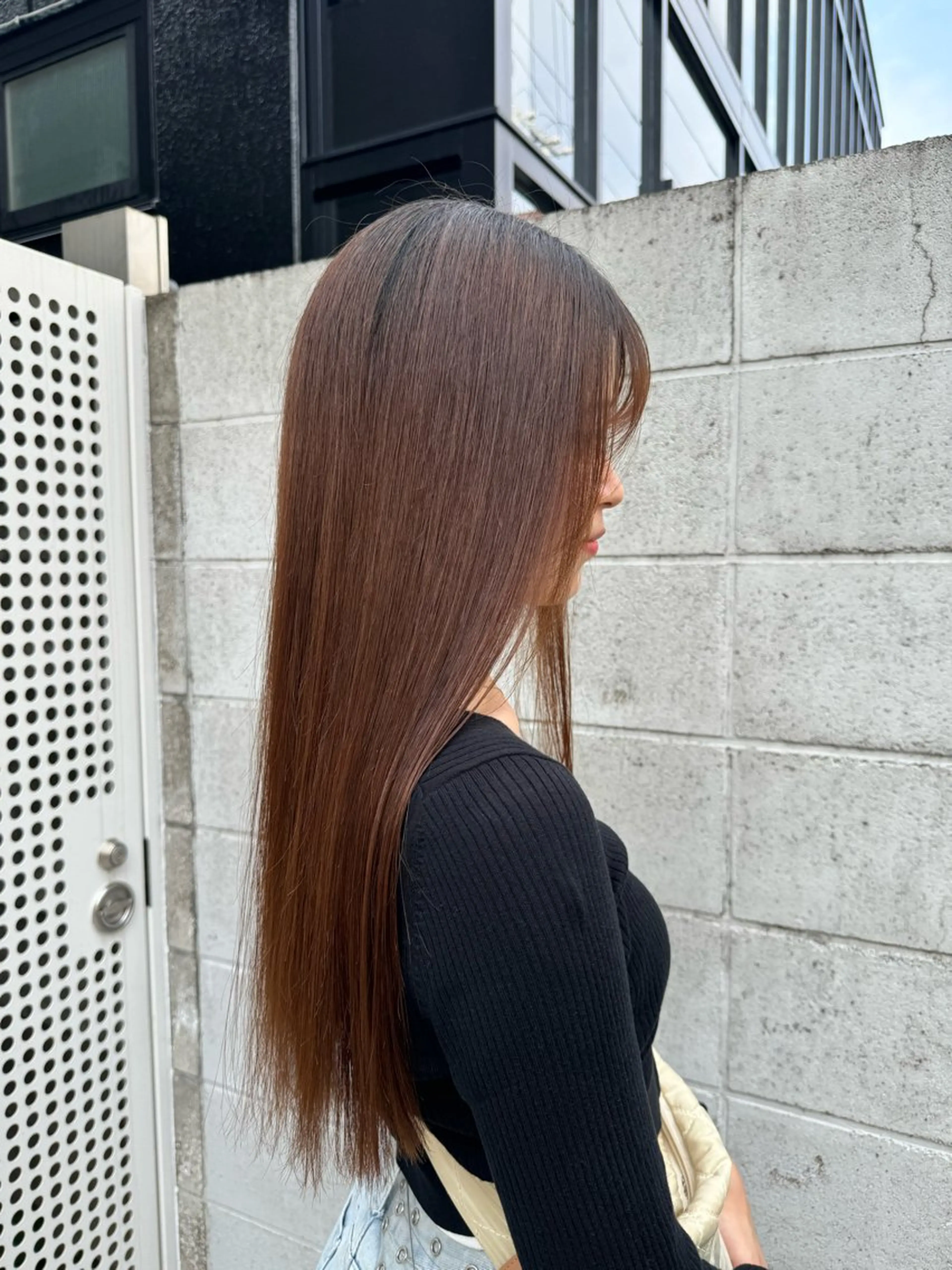 ロング レナ/原宿/レイヤー ダブルカラーのヘアスタイル