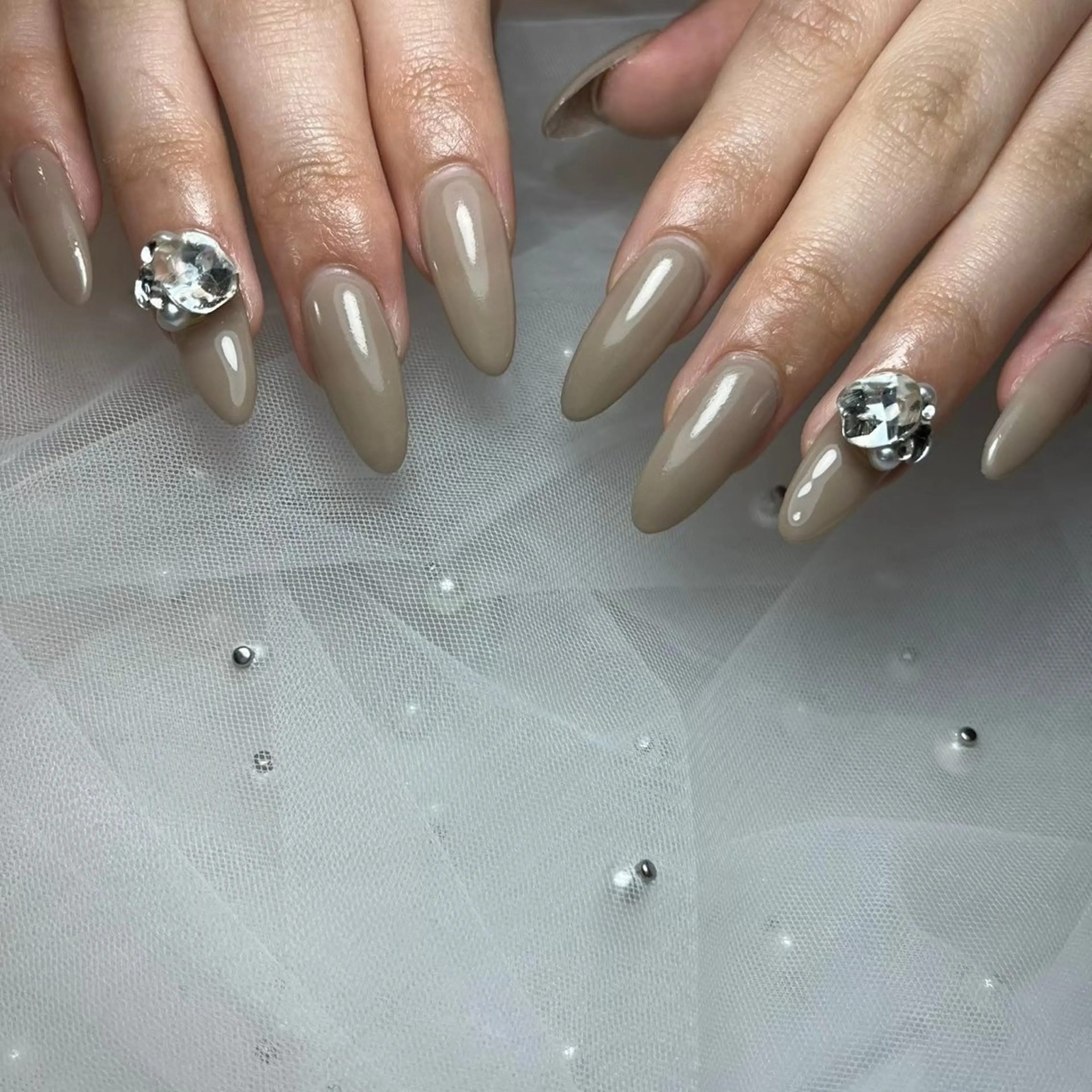 〈hand〉10本長さだし💅🏻ワンカラーの写真