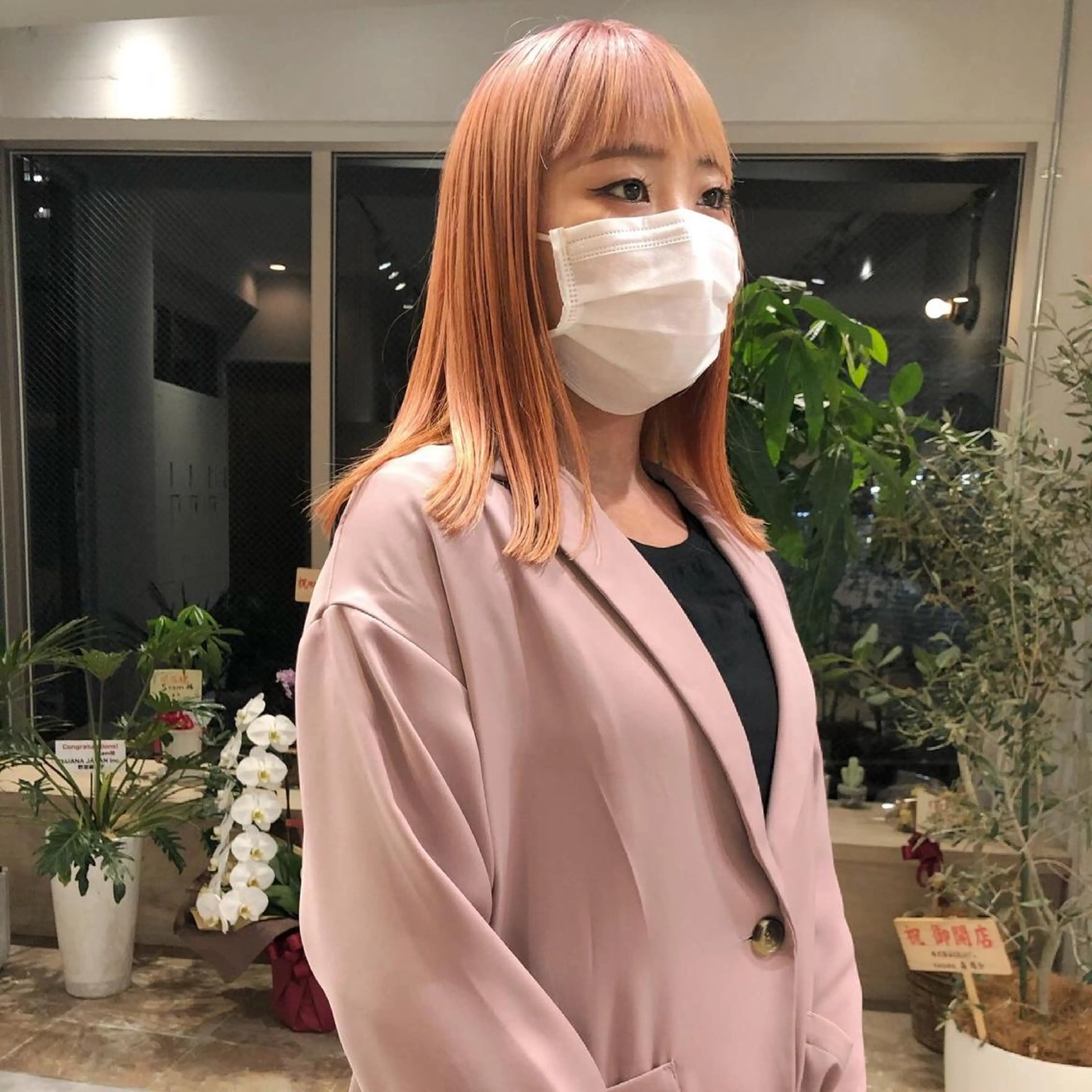 ミディアム ヘアカラー 🌸ハイトーン 新田　廉 🌸のヘアスタイル