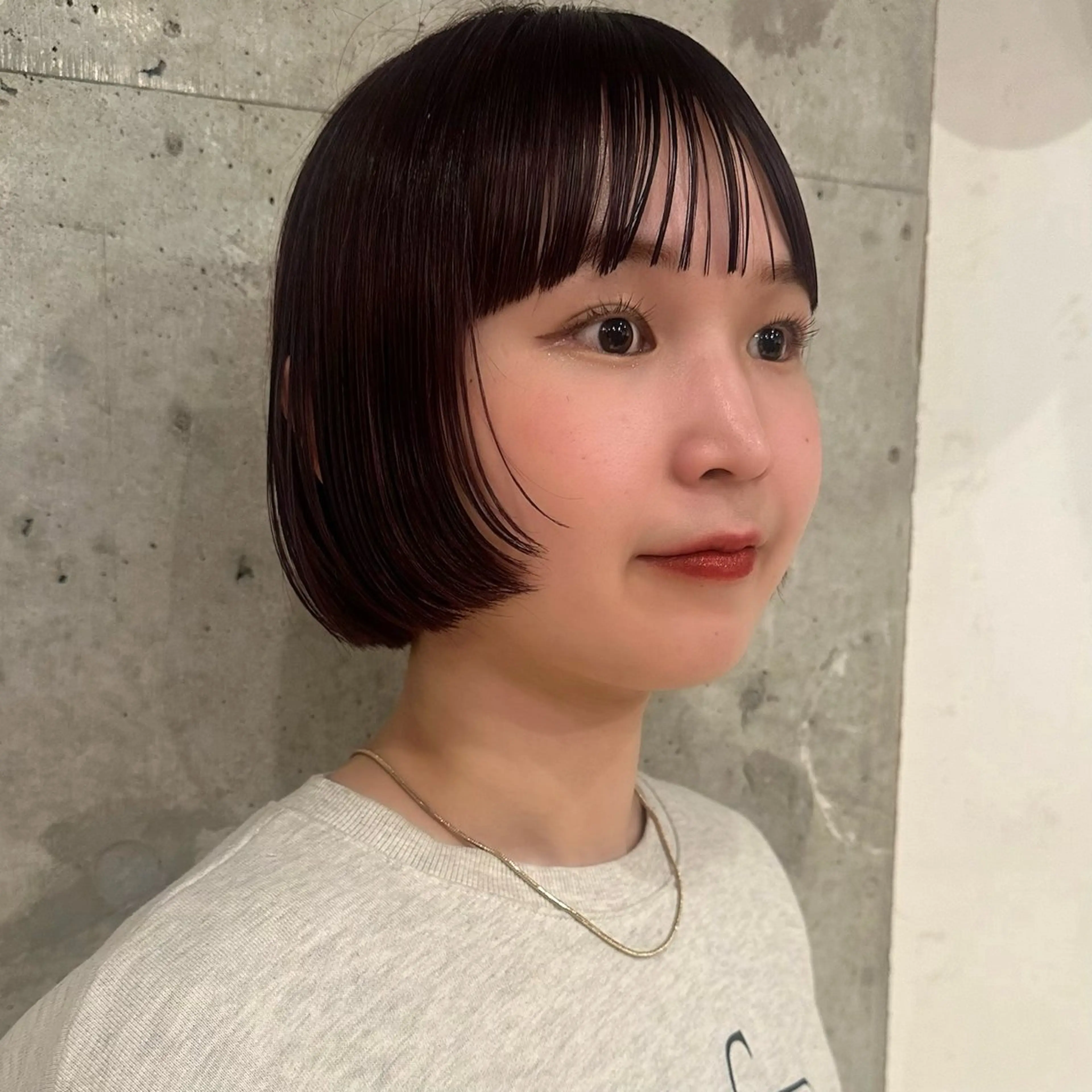 ショート カラー ボブ ショートヘア ボブ/レイヤー/ニュ アンスパーマ/小夏のヘアスタイル