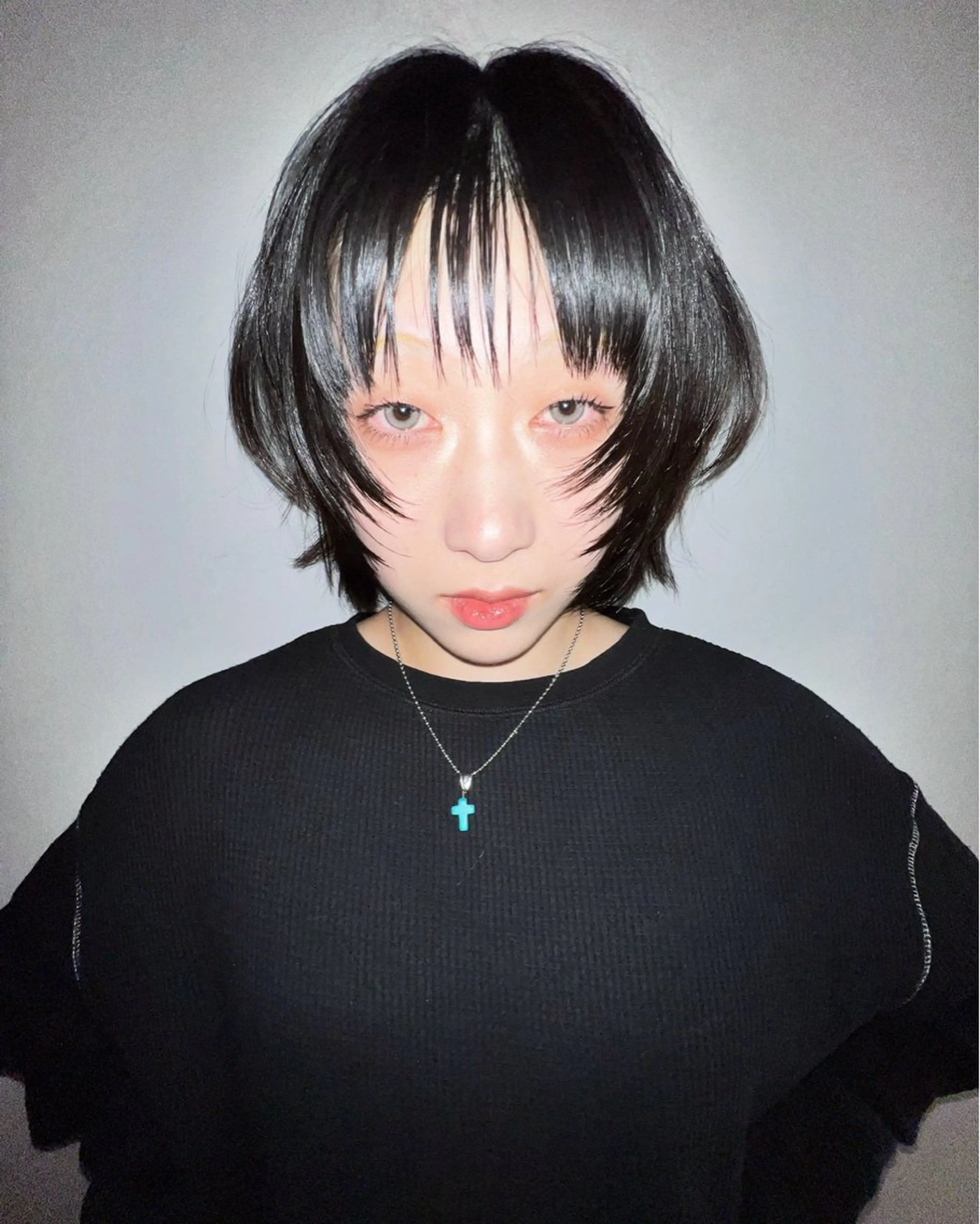 ミディアム パーマ カット 縮毛矯正 圧倒的デザイン力 店長🎨RENAのヘアスタイル