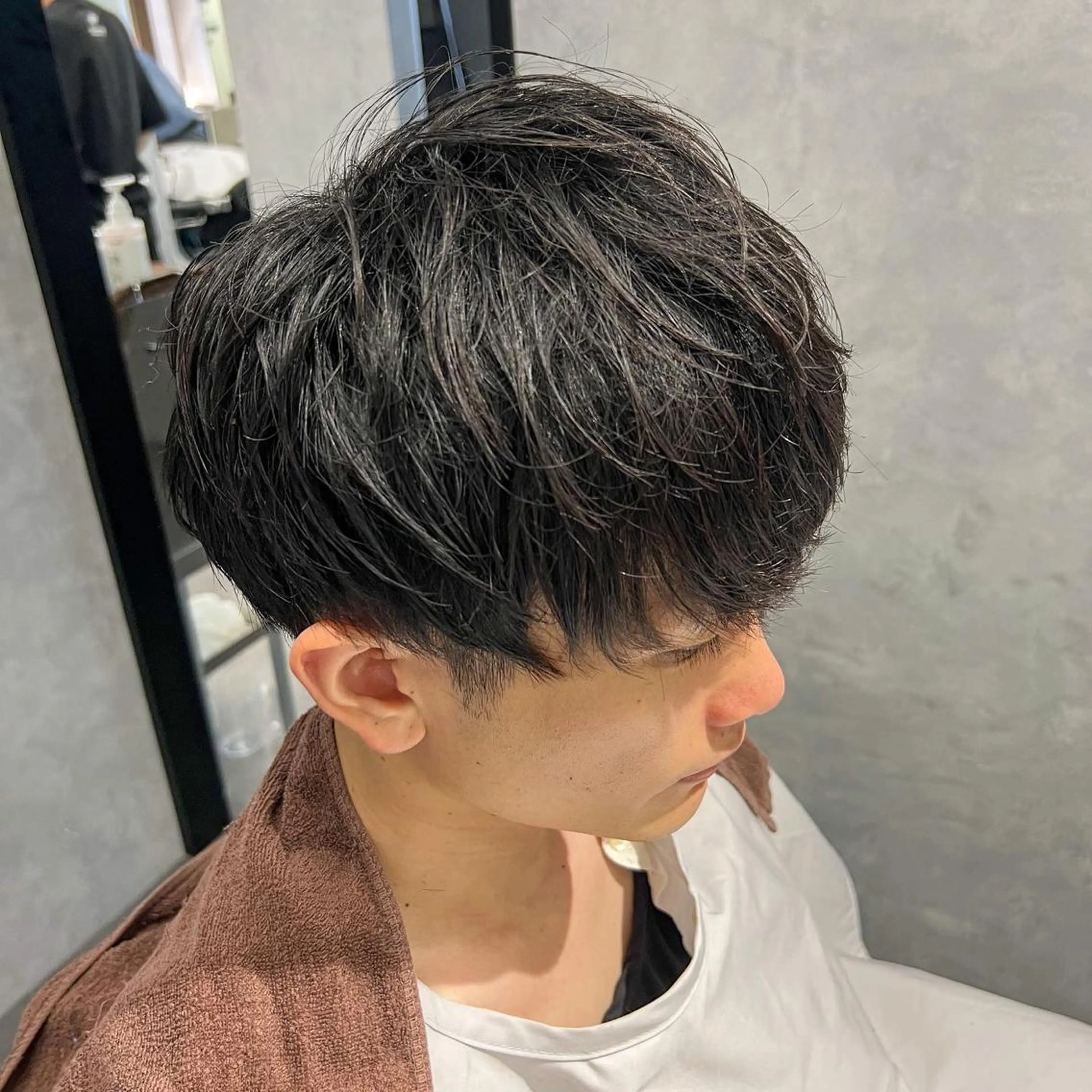 ショート メンズ マッシュ 垢抜け・メンズパーマ 津山祐紀のヘアスタイル