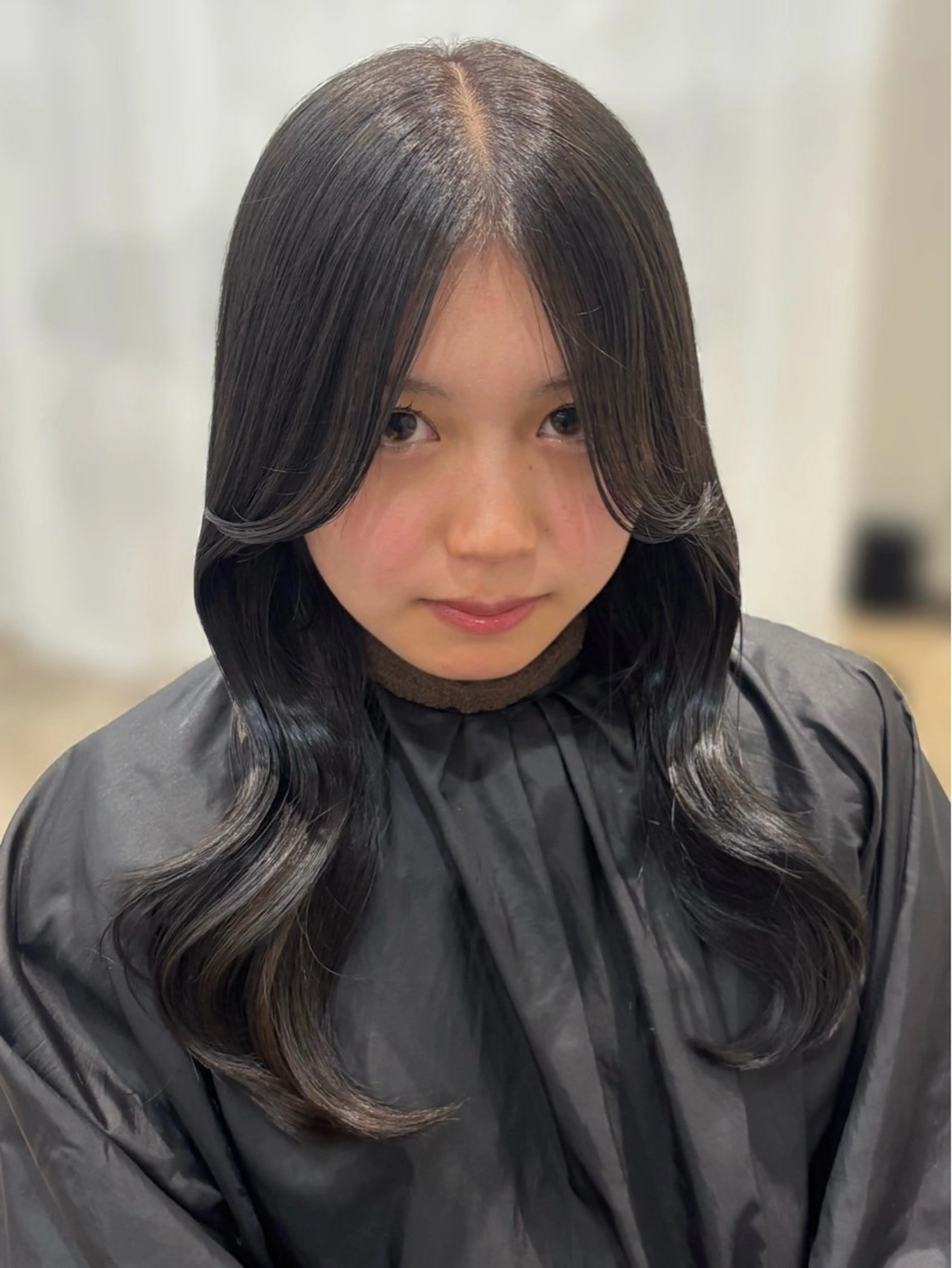 ロング カラー ショコラグレージュ グレージュ カット ヘアカラー トリートメント 名駅/sHiHo/透 明感カラー✨🎀/のヘアスタイル