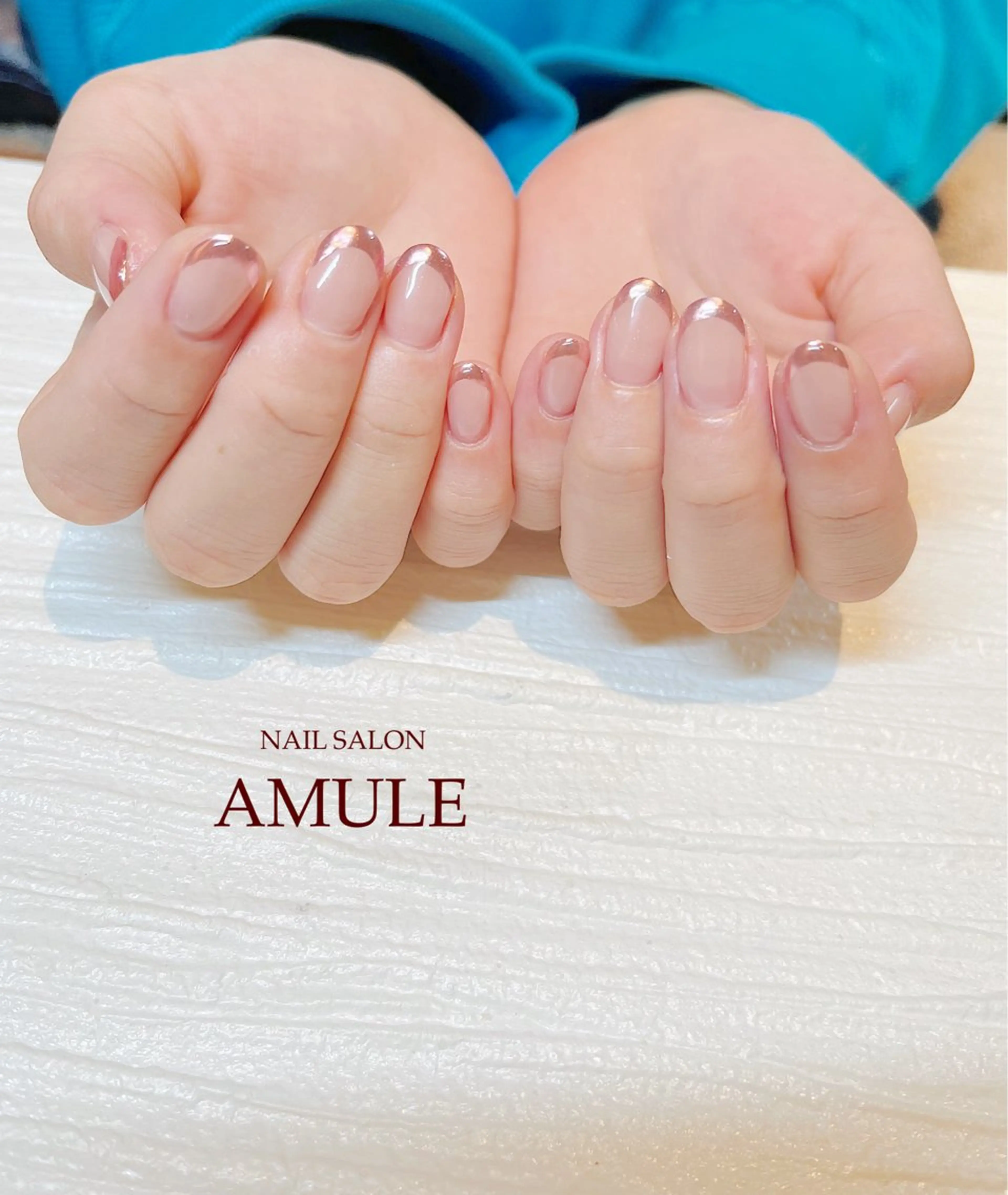 ネイル フレンチネイル ジェルネイル ミラーネイル ワンカラーネイル ハンドネイル NAILSALON AMULEのネイルデザイン