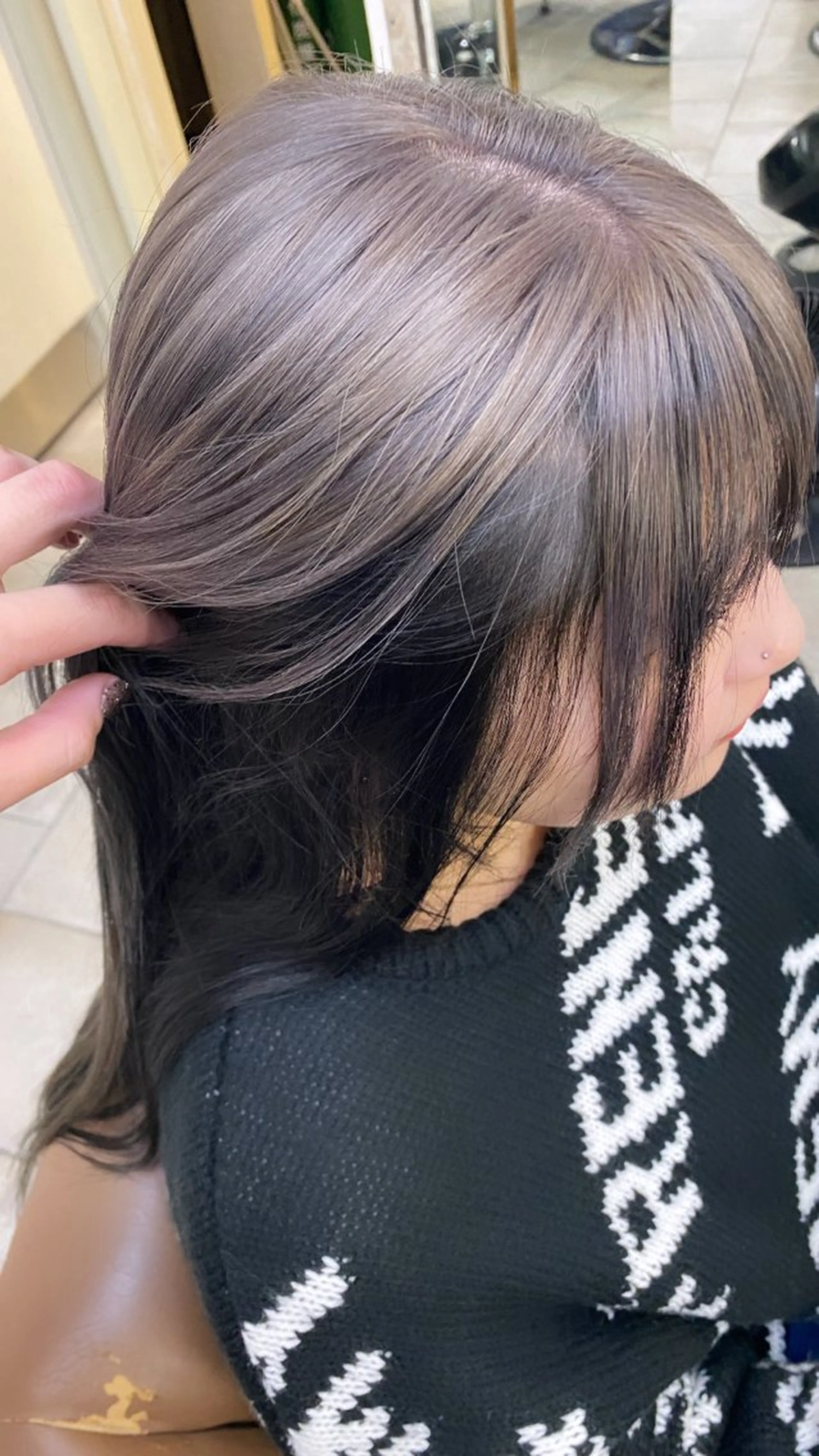 ロング カラー シルバー ヘアカラー 💎長谷川 優羽💎のヘアスタイル