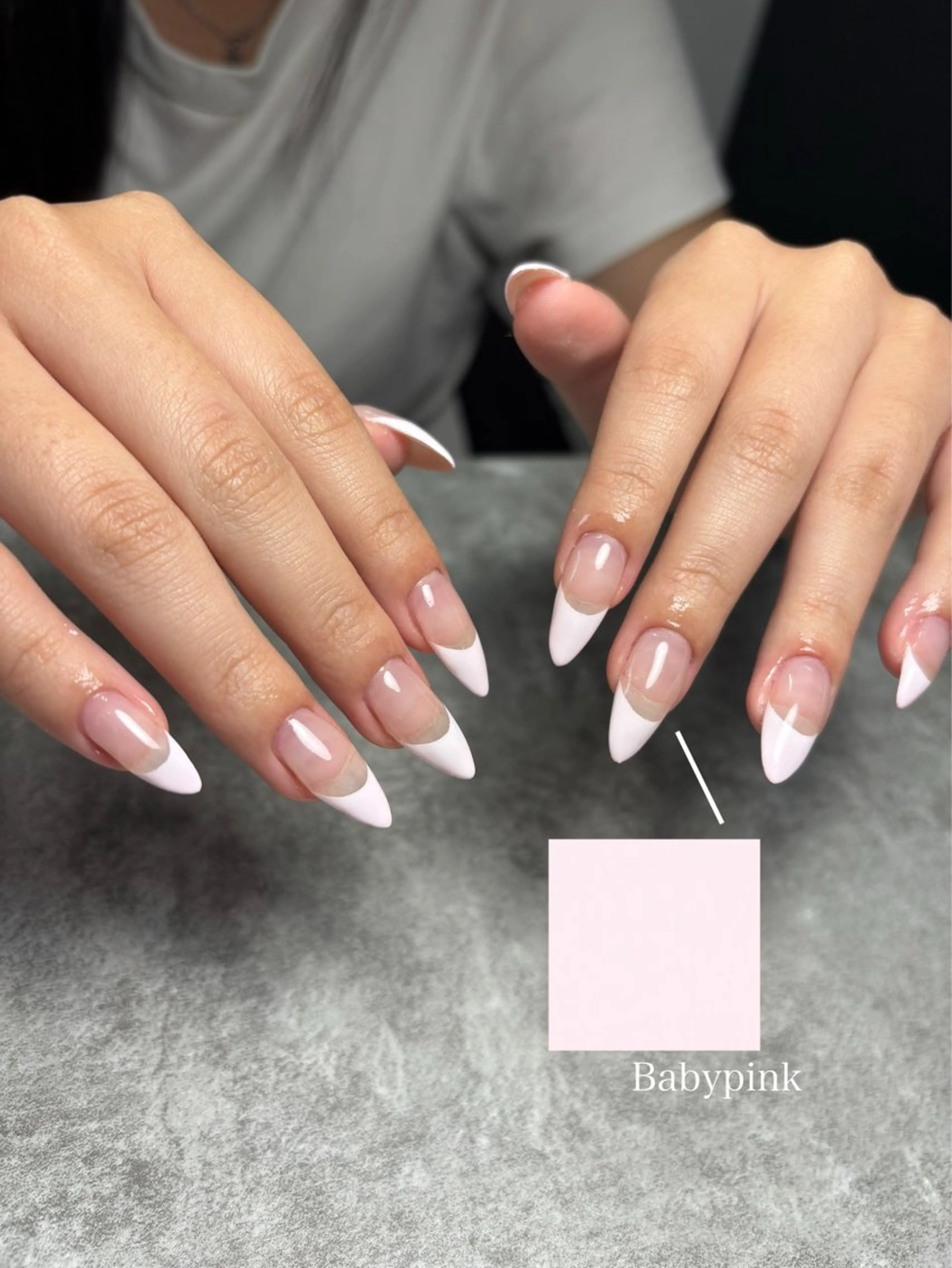ネイル フレンチネイル ハンドネイル en.nail⭐︎ 丹波橋のネイルデザイン