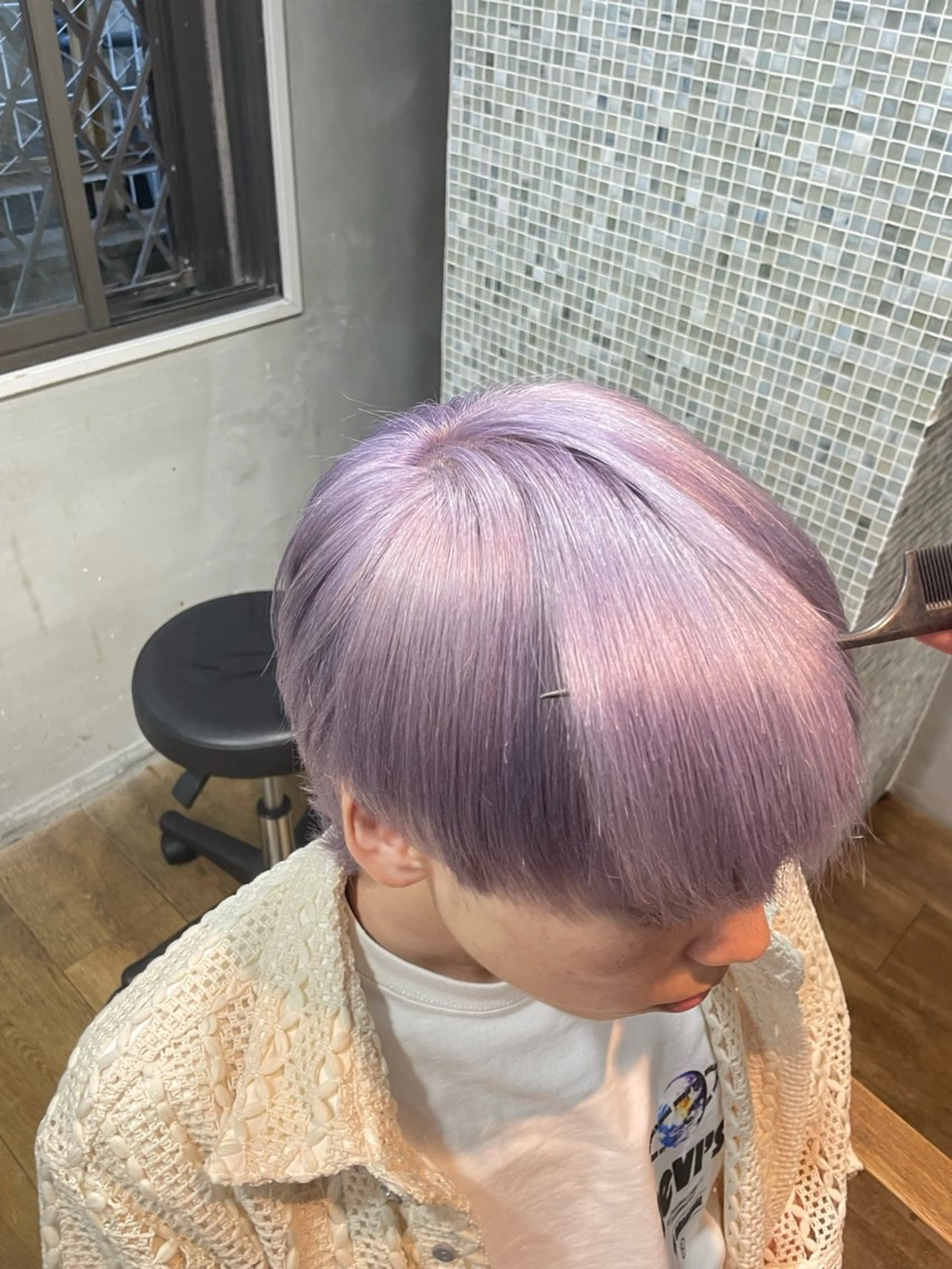 メンズ カラーブリーチ特化 石原勇希のヘアスタイル