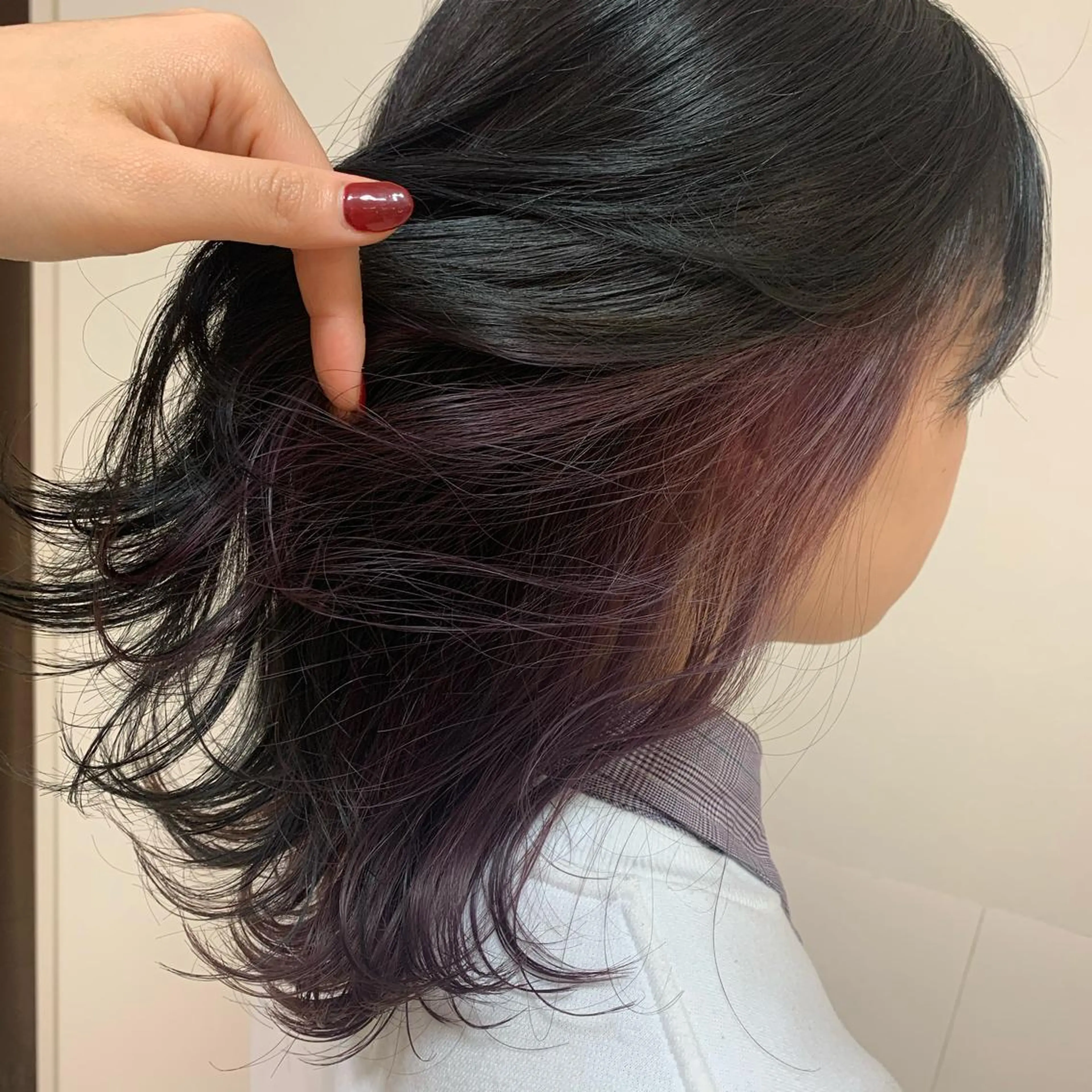 セミロング カラー ヘアアレンジ ヘアカラー トリートメント 【Sweep】おじま のぞみのヘアスタイル