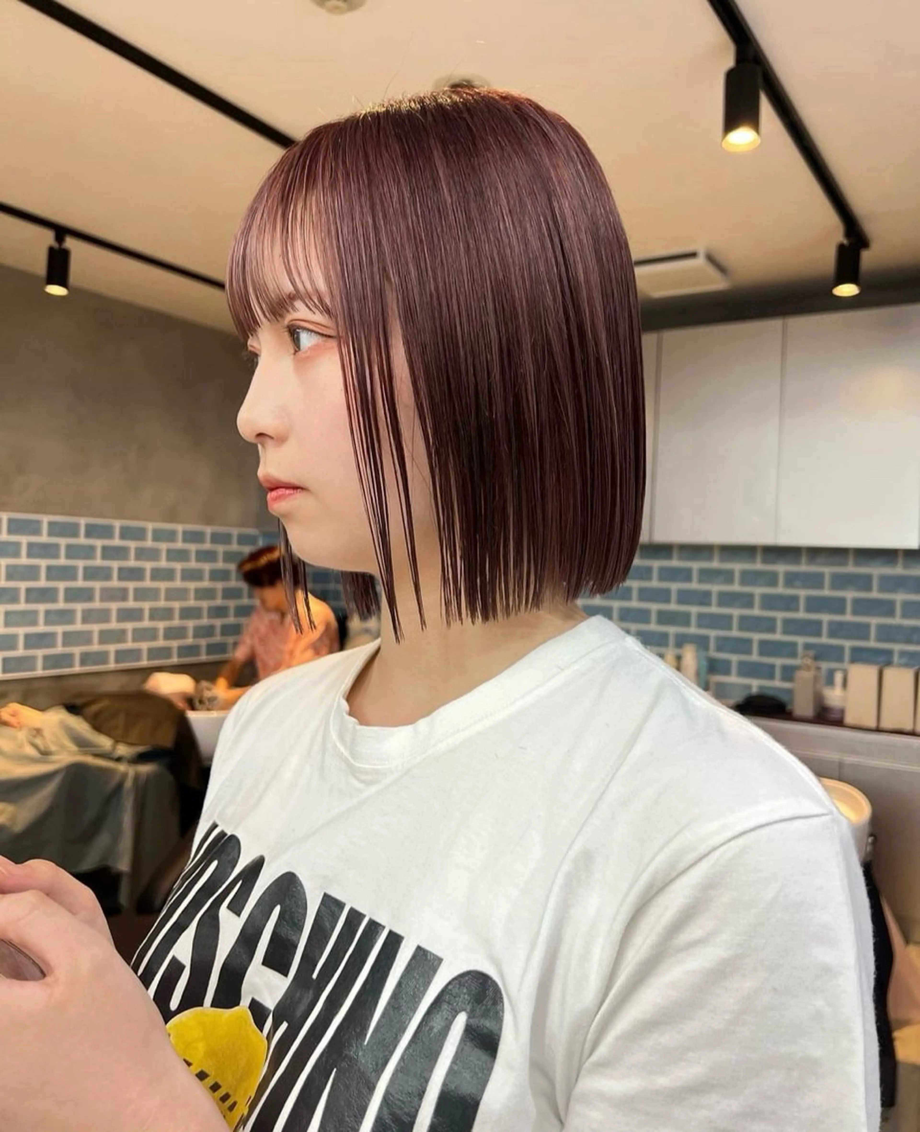 ショート カラー パーマ 艶感カラー💫 りょお🫧のヘアスタイル