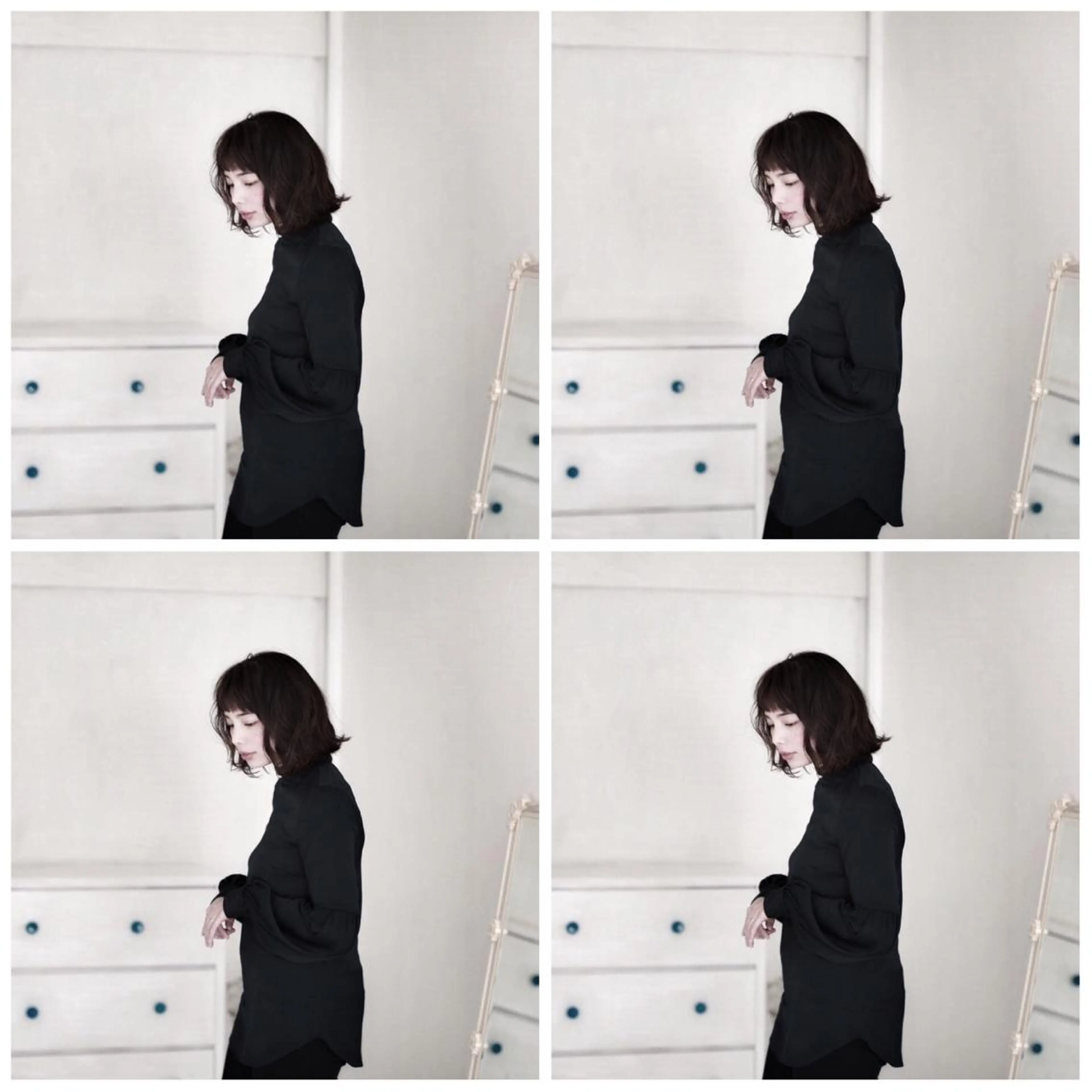 ミディアム ミディアムパーマ 圧倒的美髪ストレート ツダケイタロウのヘアスタイル