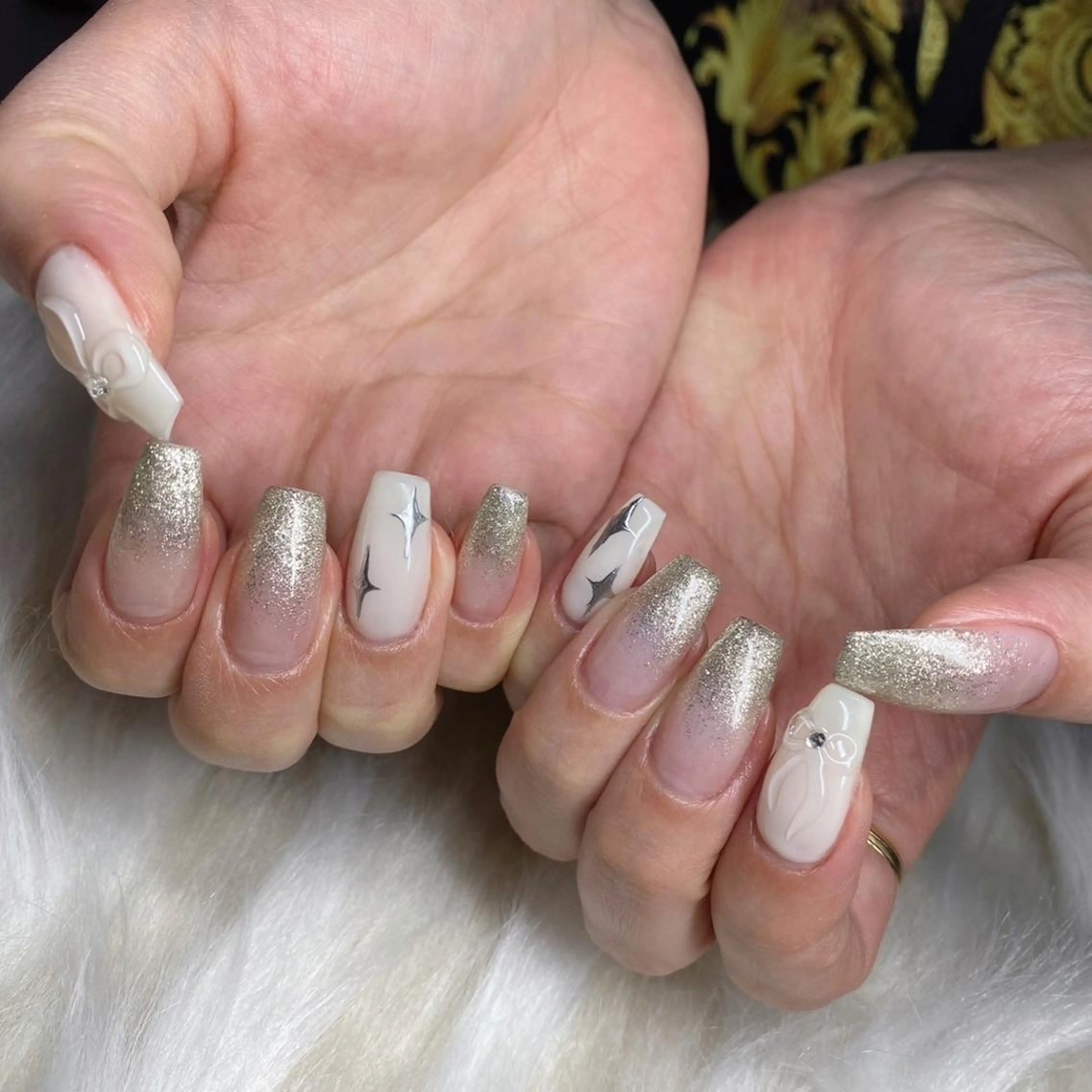 ネイル 長さ出し フレンチネイル ジェルネイル グラデーション 韓国ネイル ハンドネイル Nail&eye Belire 新宿のネイルデザイン