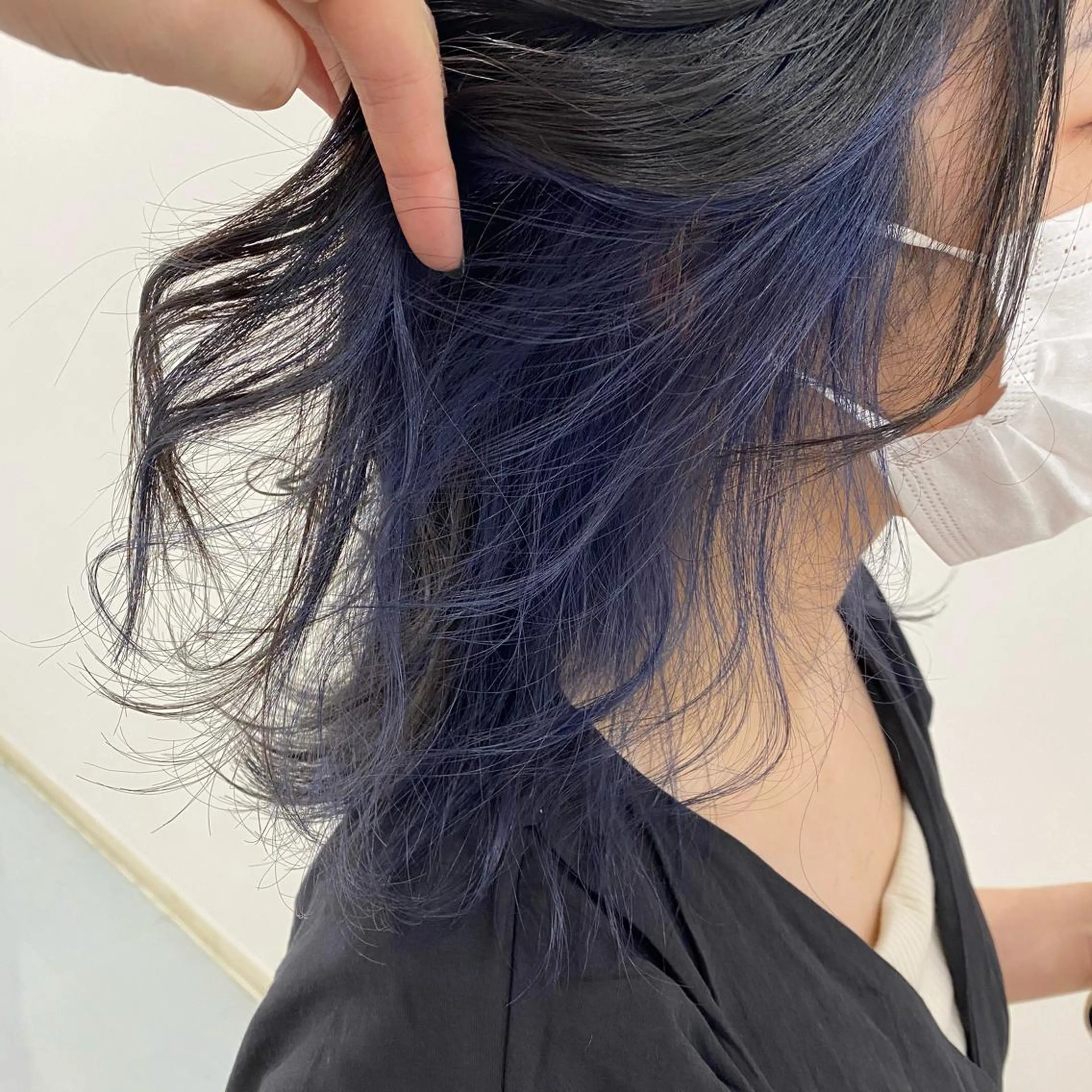 ミディアム カラー マンツーマン女性 美容師 奏のヘアスタイル