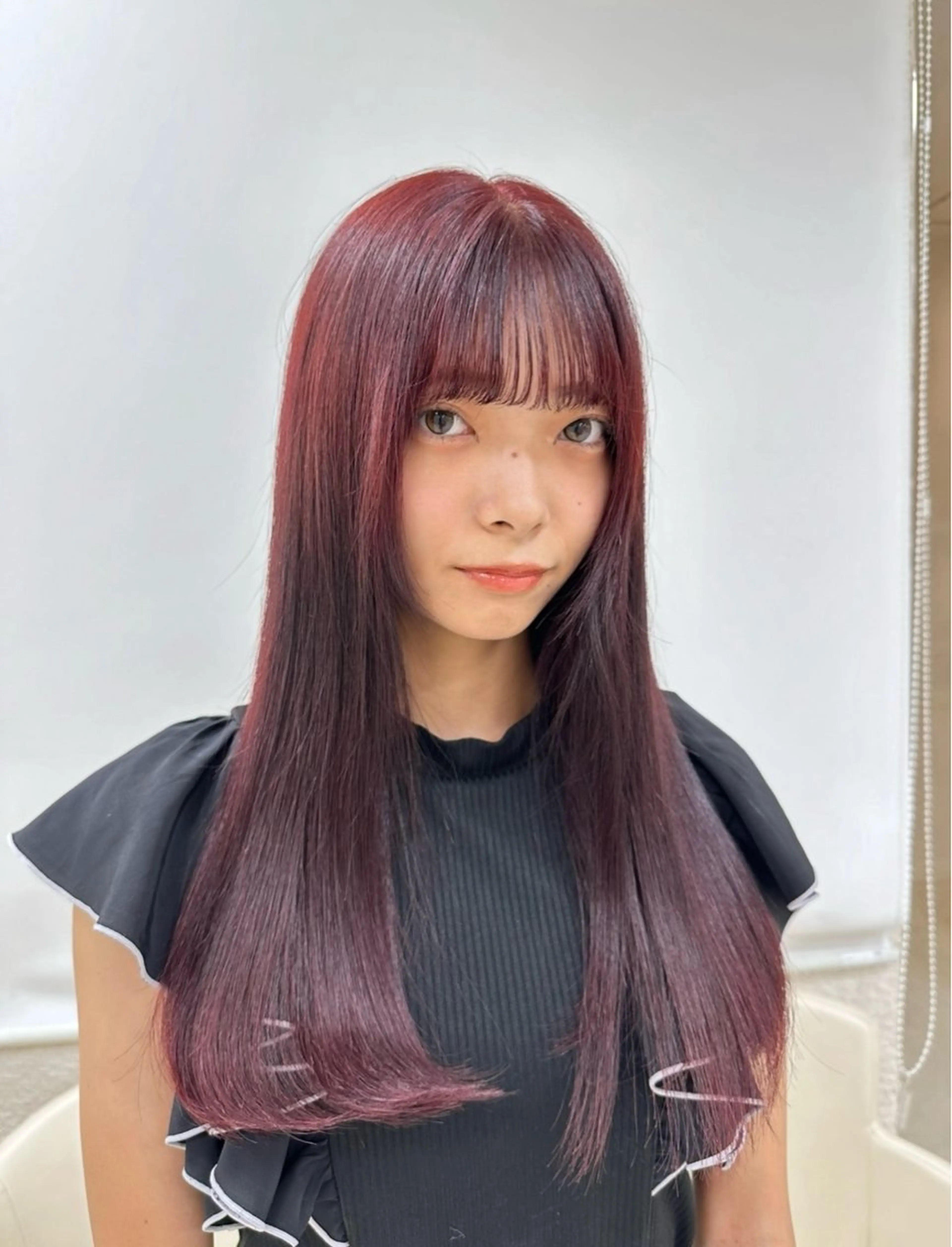 ロング カラー ベージュカラー ブリーチ ケアブリーチ 透明感カラー ダブルカラー 艶髪 黄金比みくのヘアスタイル
