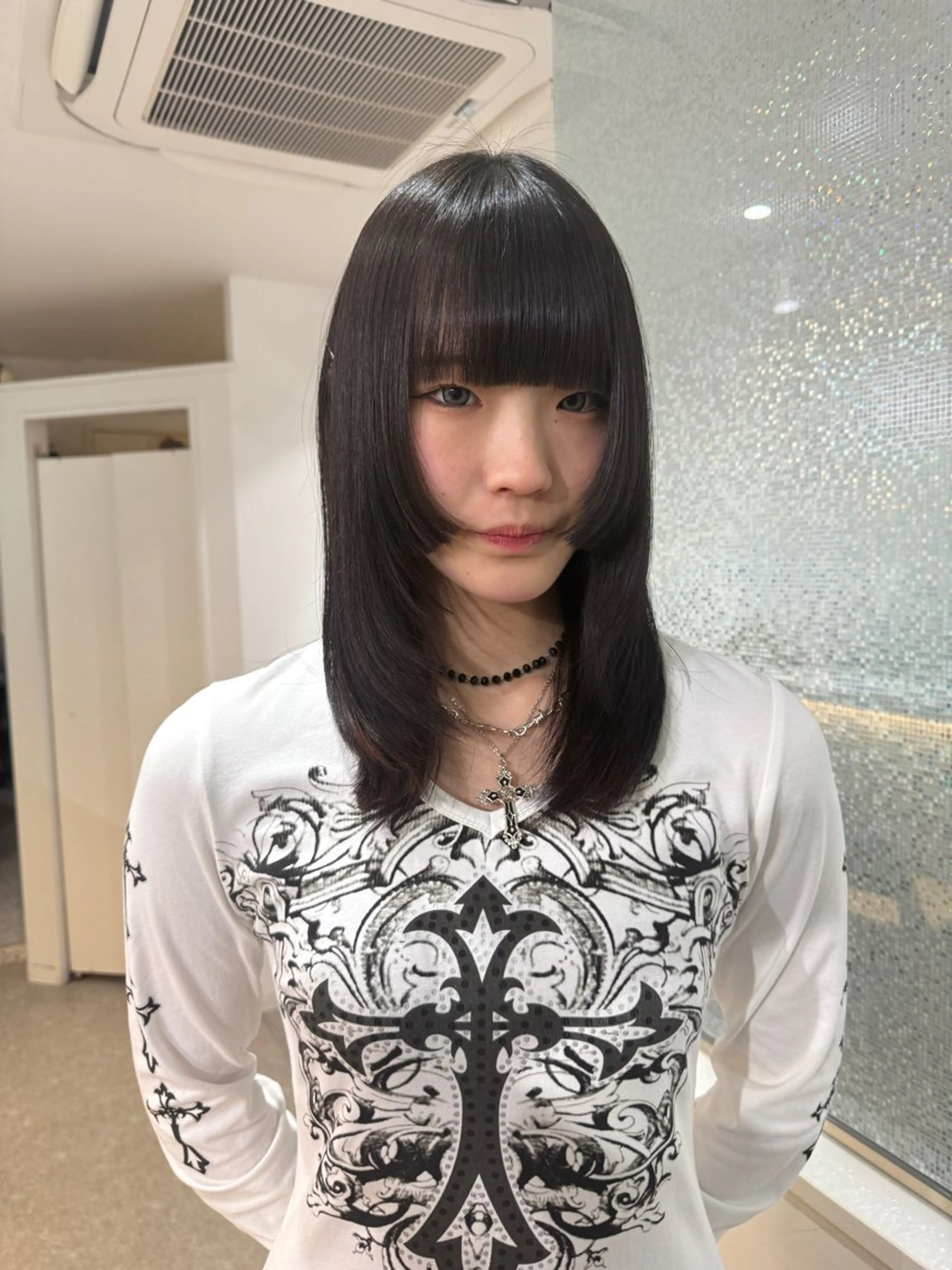 セミロング 似合わせスタイル☁️ 堀内志茉🍀のヘアスタイル