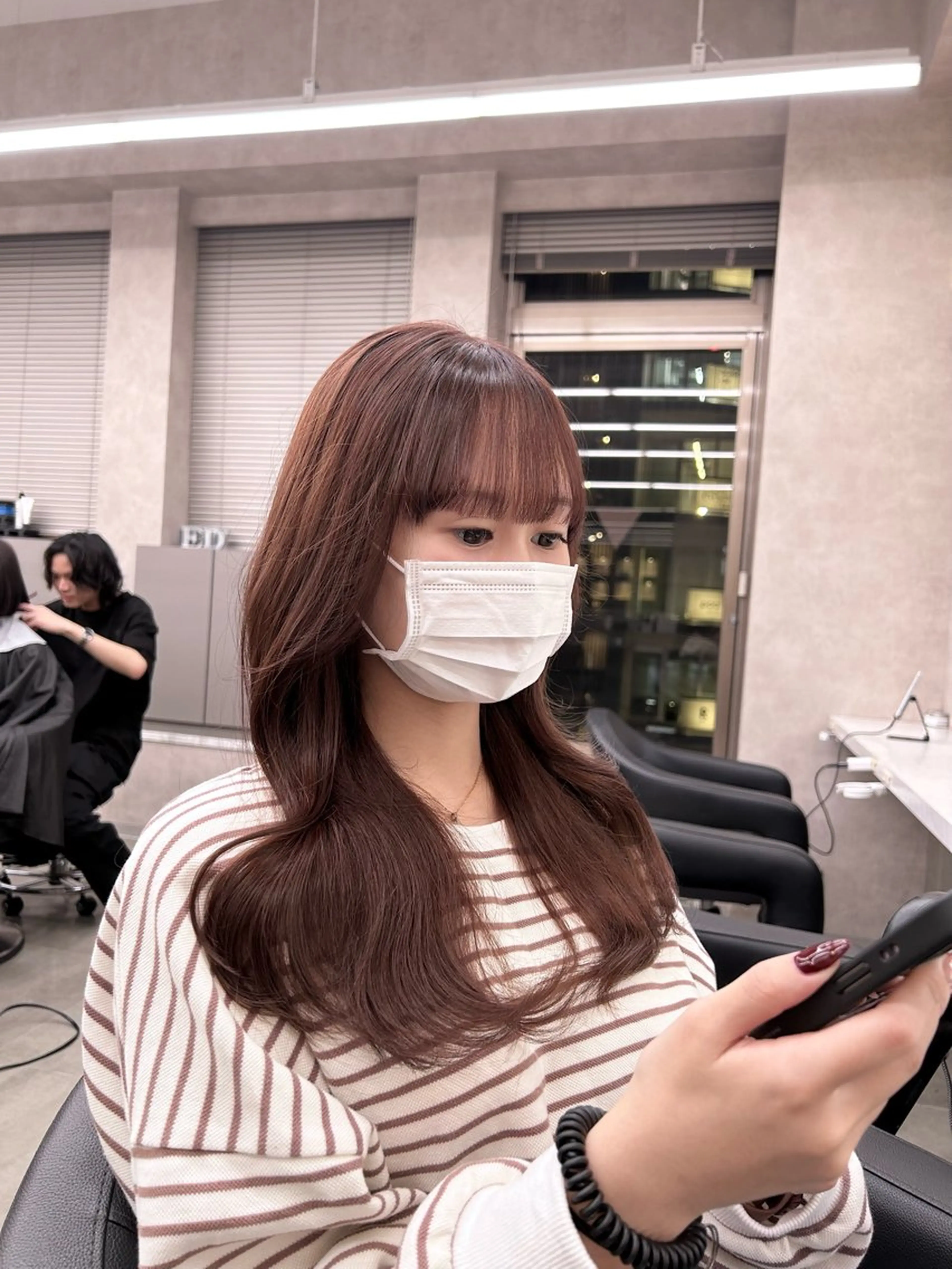 カラー ヘアカラー トリートメント 透明感ベージュ🤎 ナチュラルレイヤーのヘアスタイル