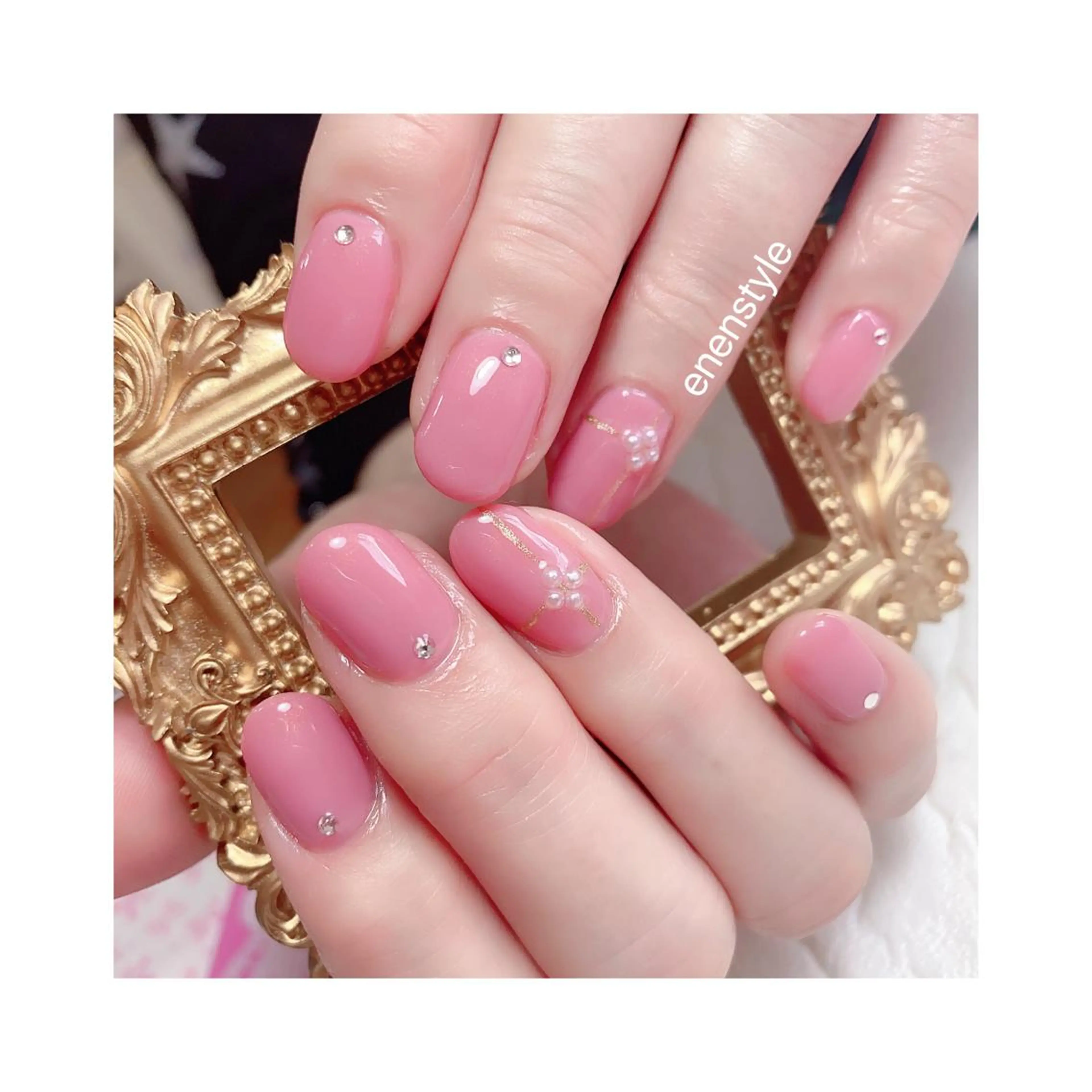ショート ネイル ジェルネイル ニュアンスネイル オフィスネイル ワンカラーネイル パラジェル ハンドネイル 👑enen style👑のネイルデザイン