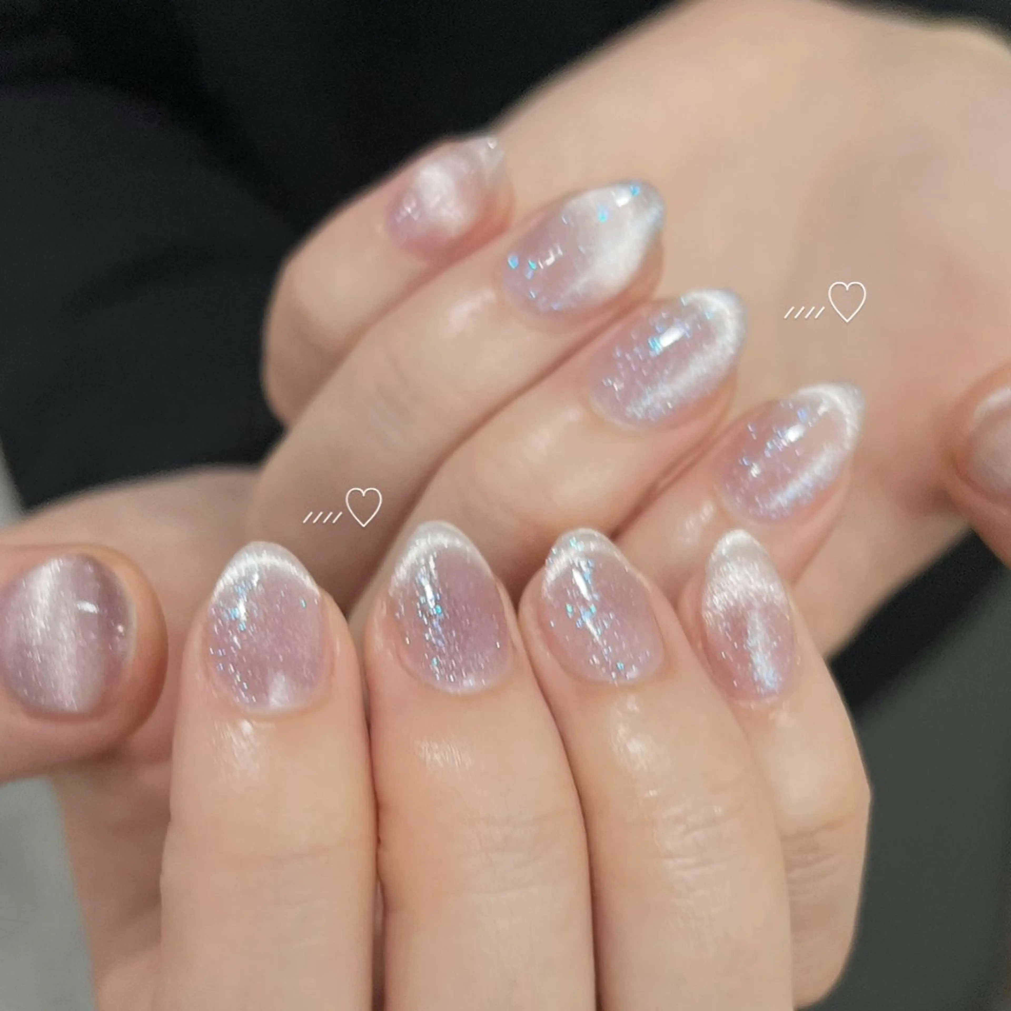 ネイル ハンドネイル ハンドケア SHIORI🐈‍⬛ 韓国⌇ワンホンネイルのネイルデザイン