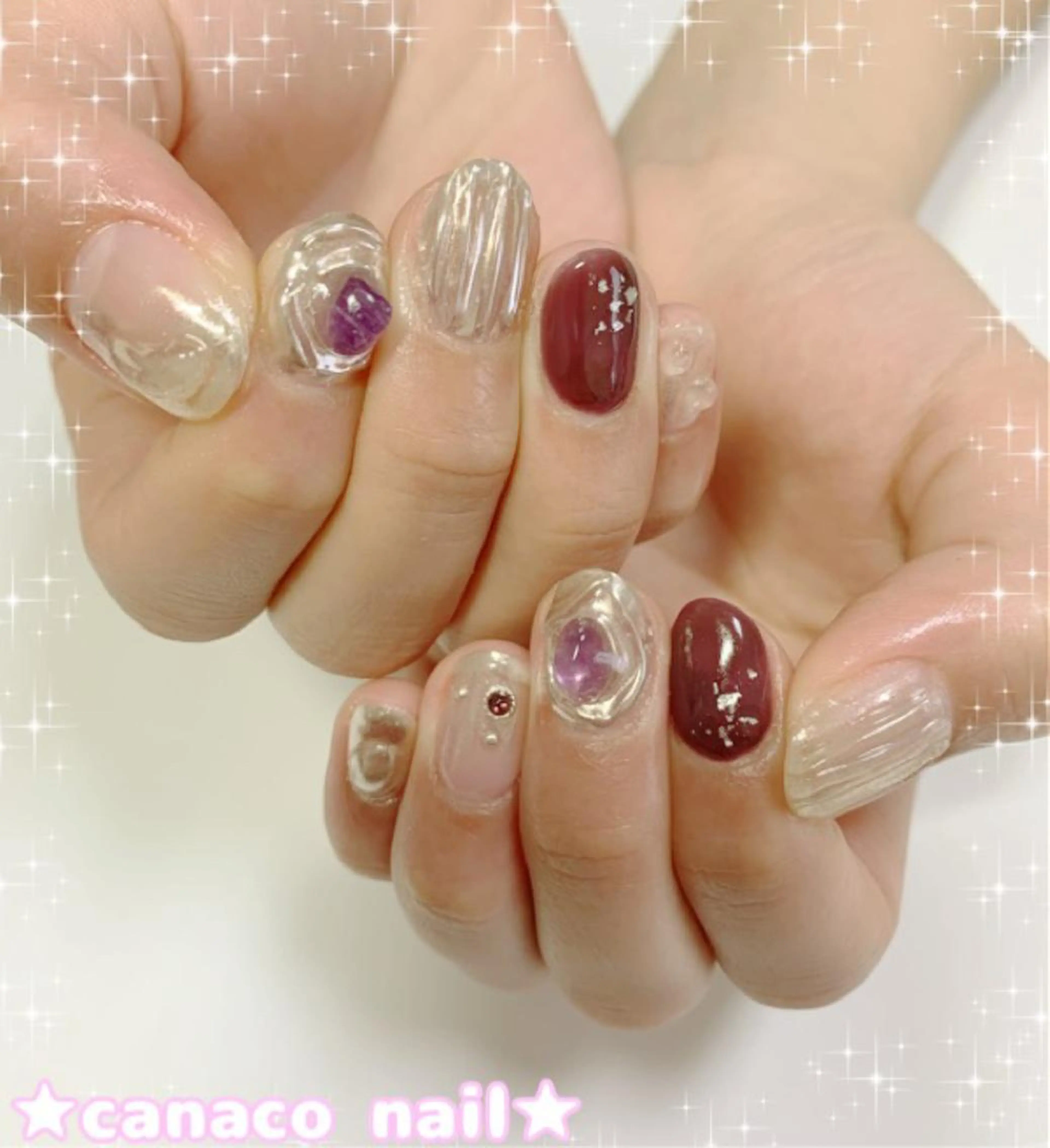 ネイル ハンドネイル ハンドケア ベテランネイル cnc  nailのネイルデザイン