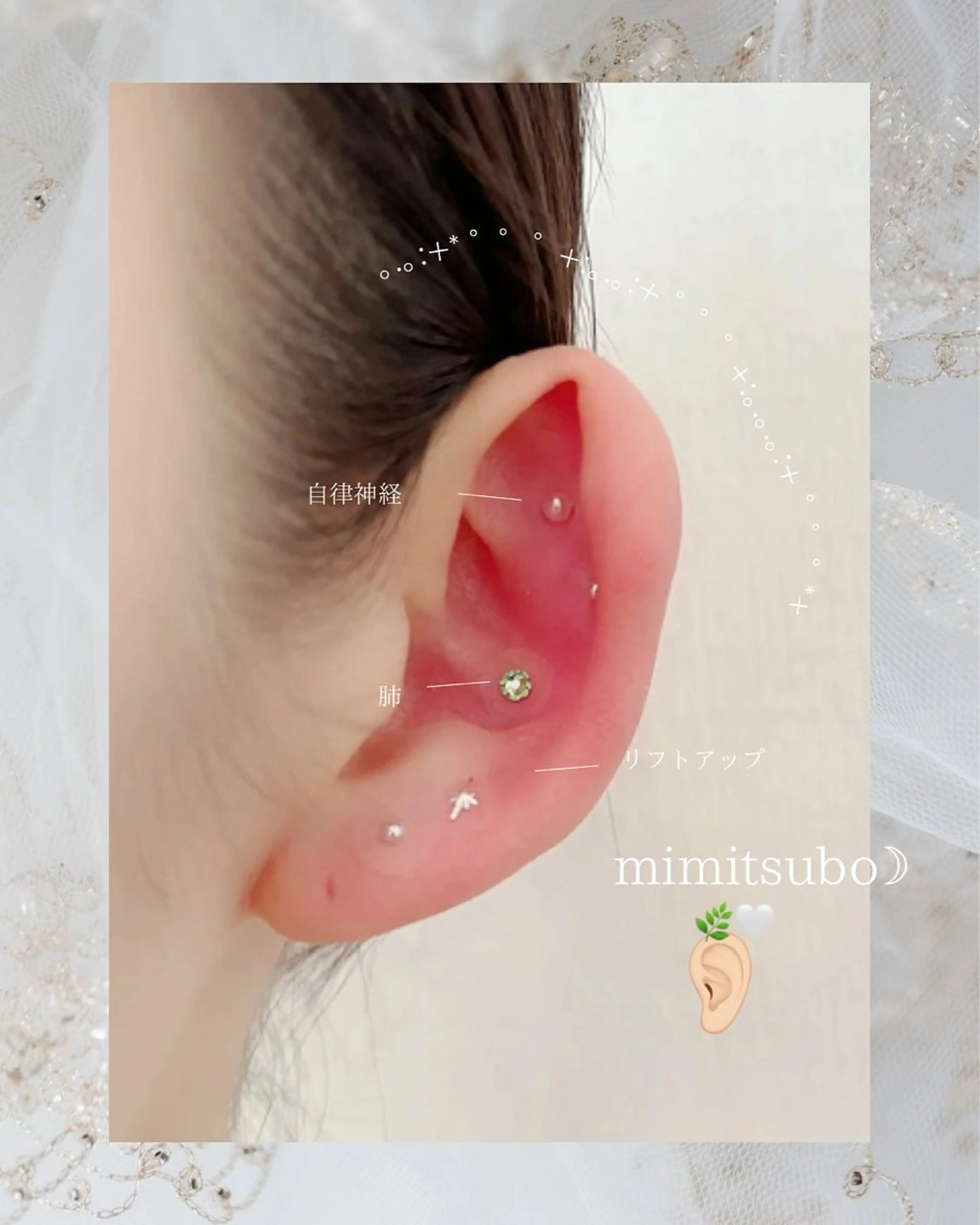 メンズ キッズ 耳つぼジュエリー🌙 Moon*のエステ・リラクイメージ
