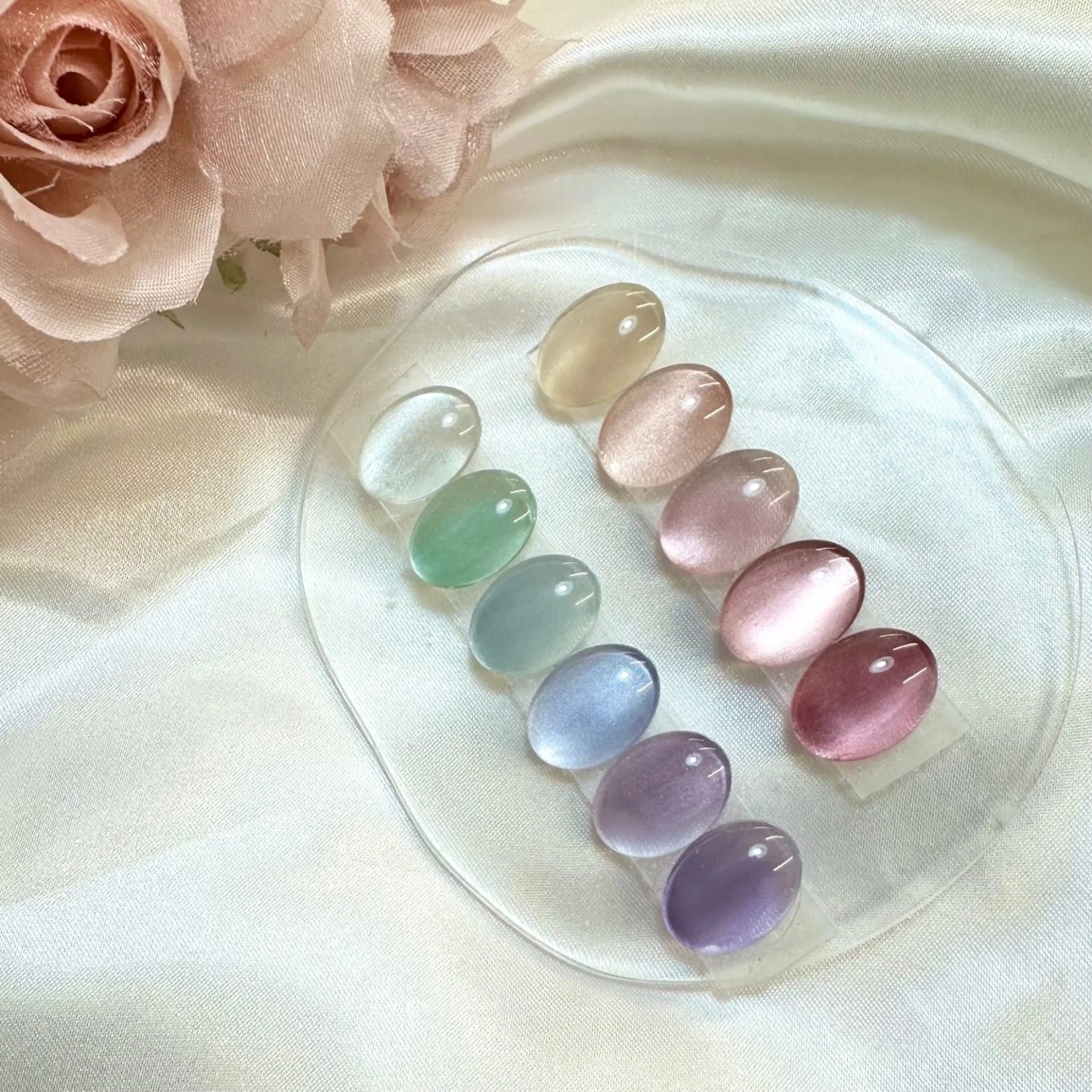 ネイル 氷ネイル・うるうるネイル マグネットネイル 夏ネイル Nail salon s.k.所属・Nailist. emiのネイルデザイン