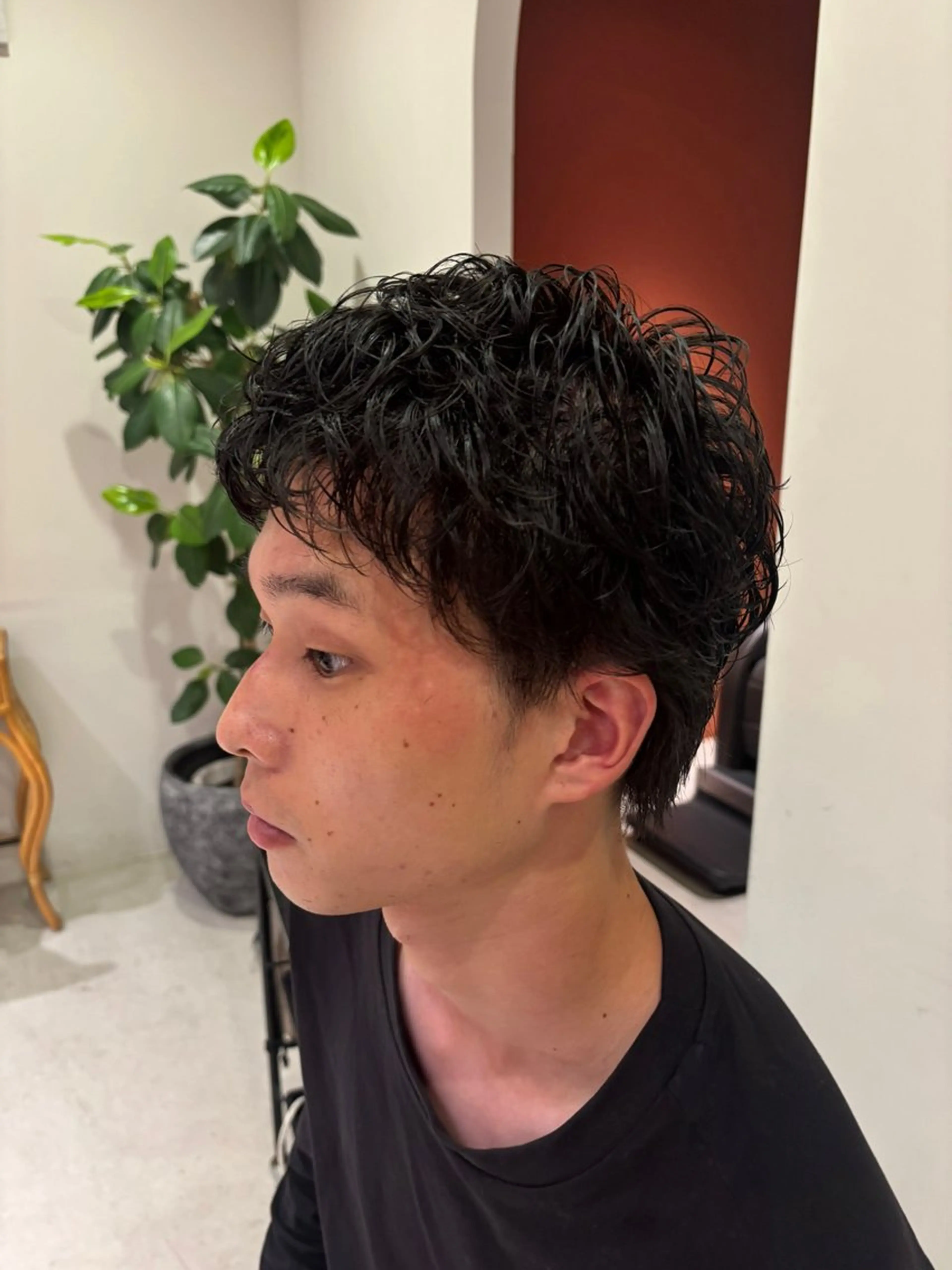 ショート パーマ メンズ ショートヘア 西村 錬之介のヘアスタイル