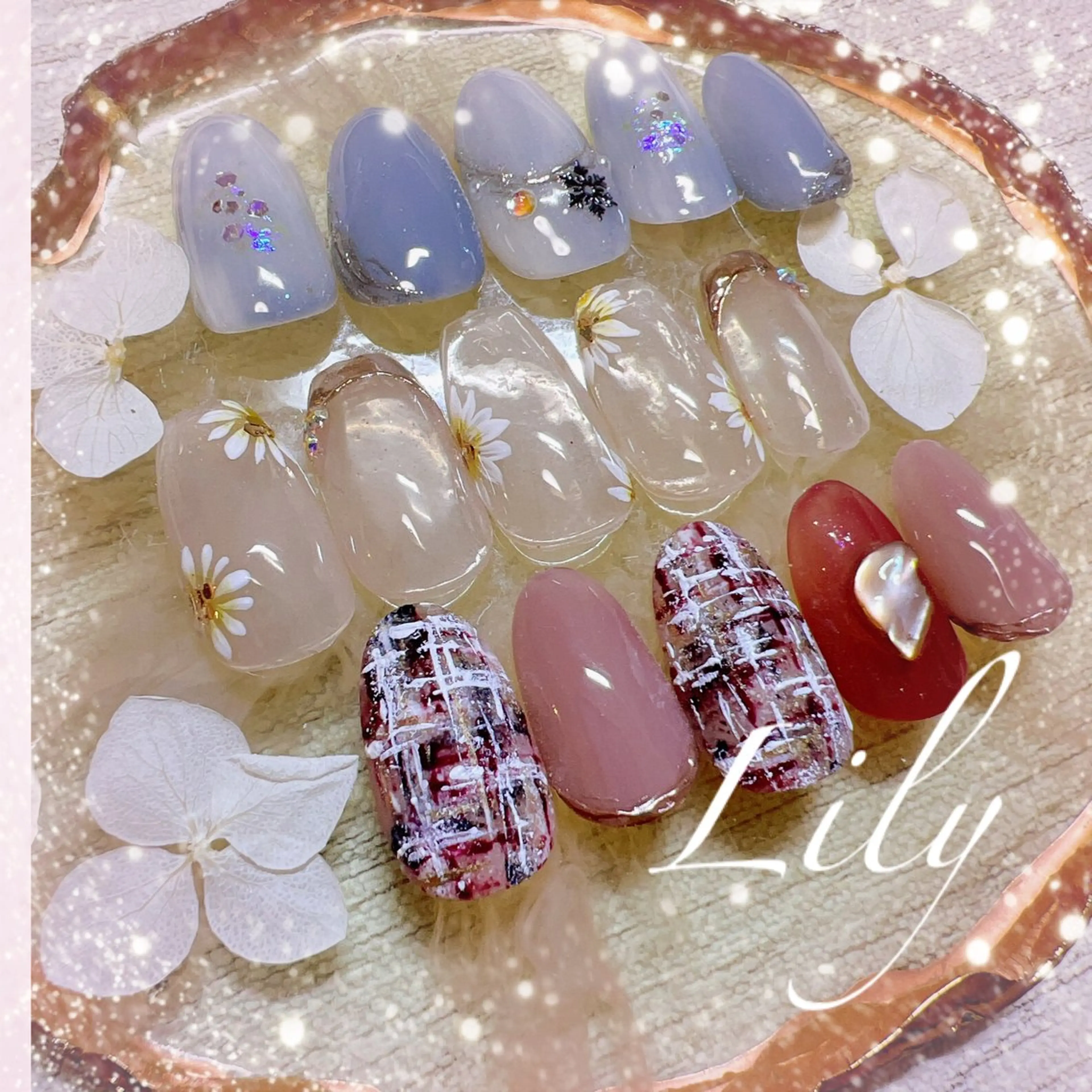 ネイル ハンドネイル Lily*nail 🌻Mii🌻のネイルデザイン