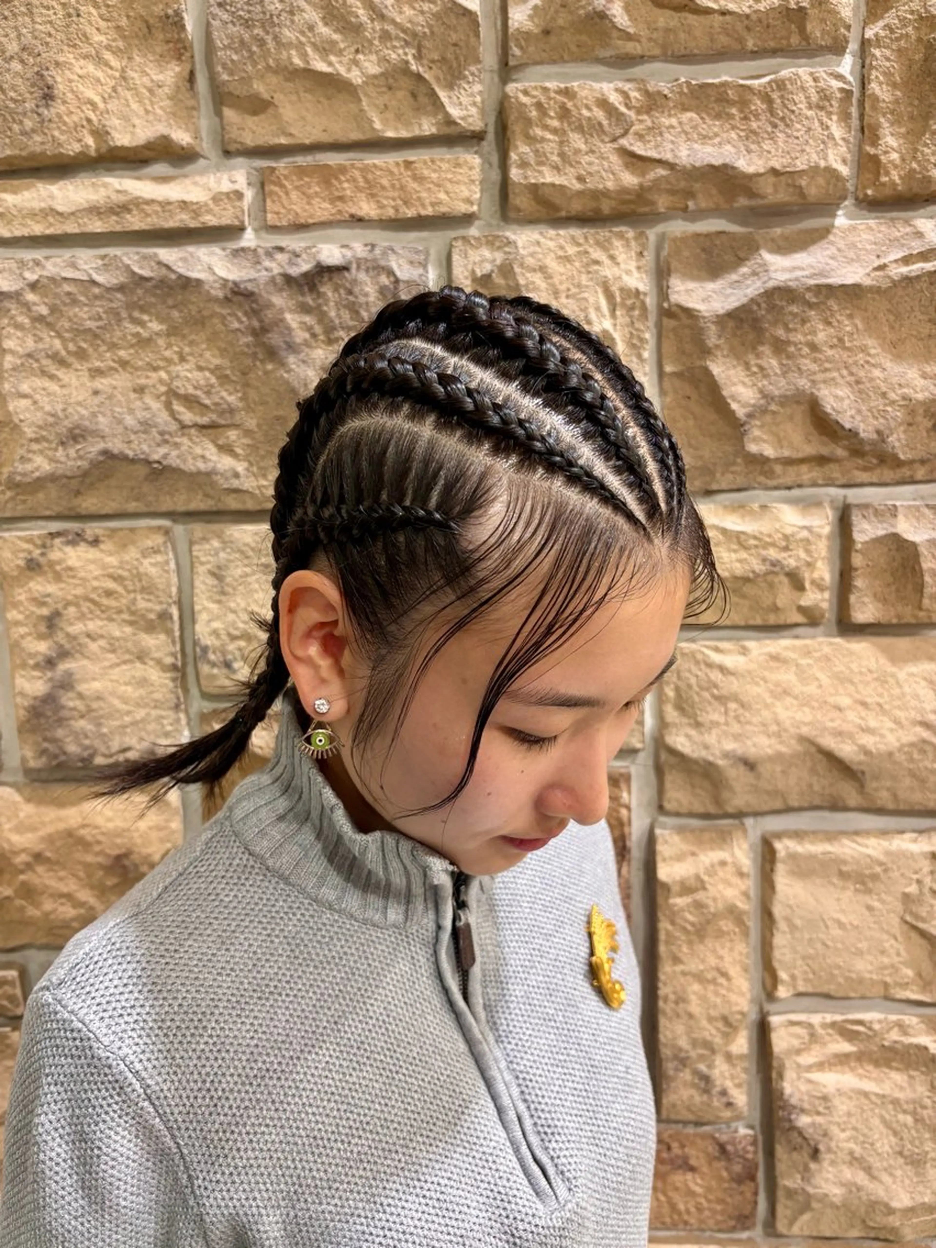 セミロング ヘアアレンジ ヘアセット airi🌺カラー /特殊ヘア⛓️🖤のヘアスタイル