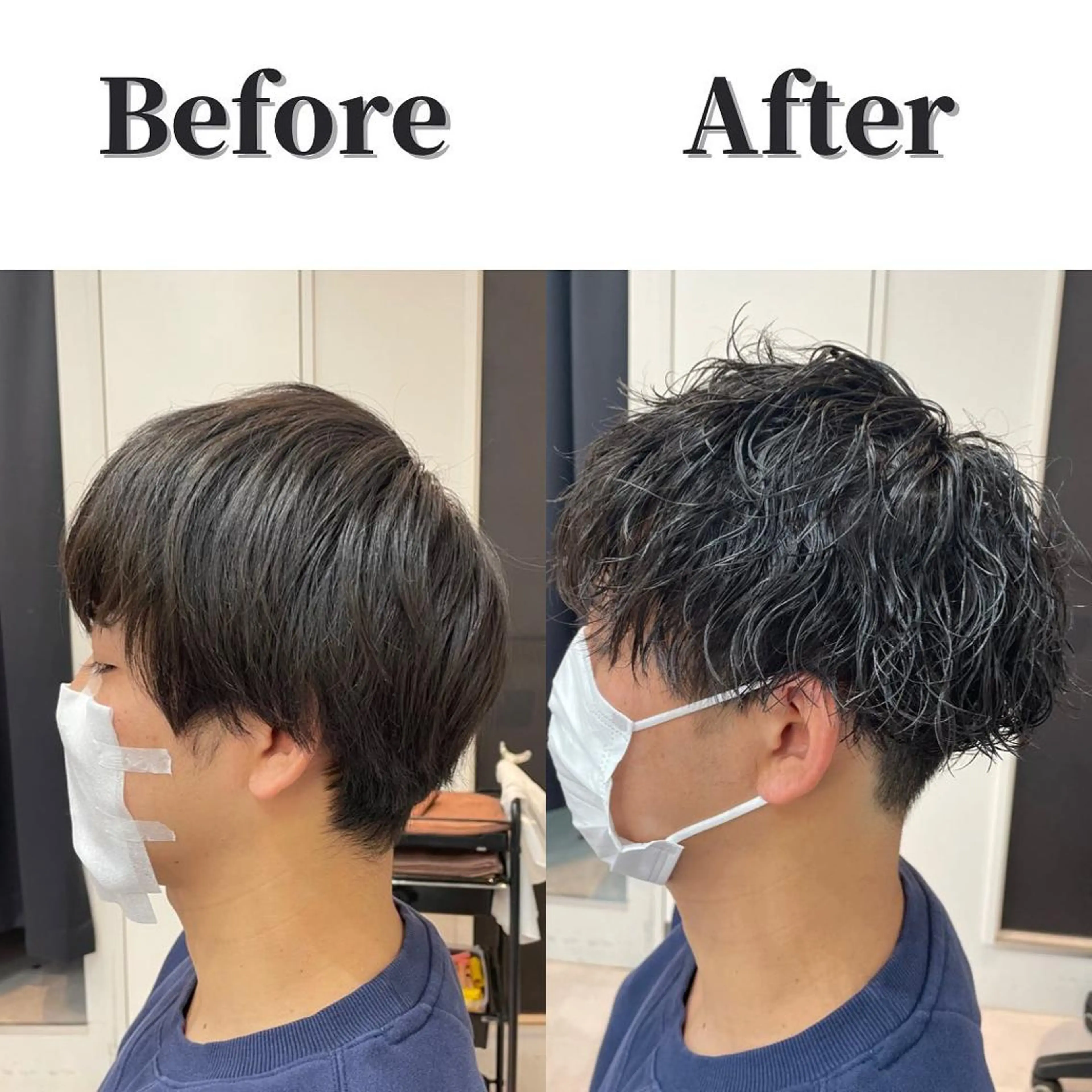 ショート ショートヘア 髪質改善× 白髪ぼかし溝江のヘアスタイル