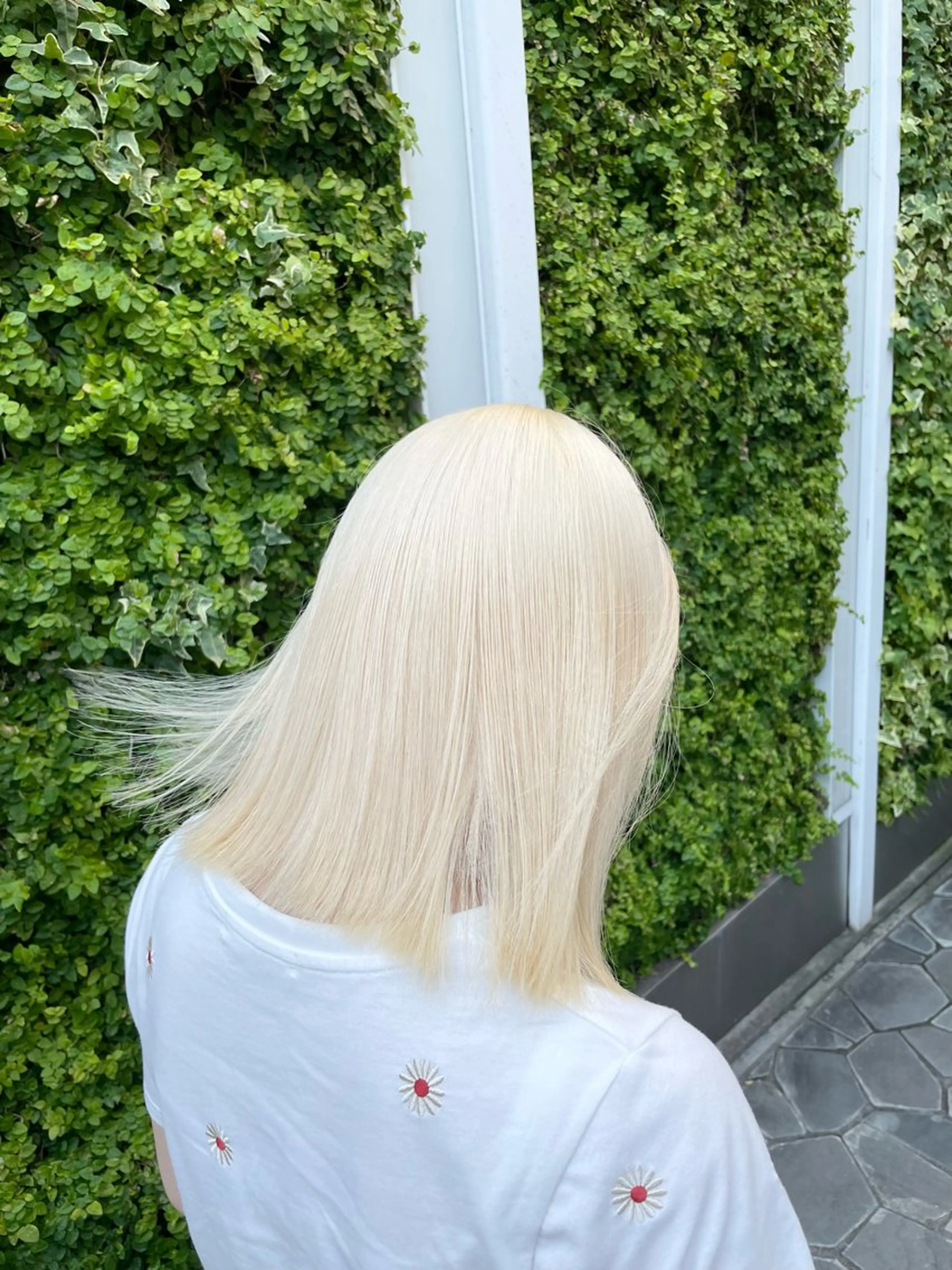 ショート ヘアカラー トリートメント ヘアセット 🩵ハイトーン 美咲🩵のヘアスタイル