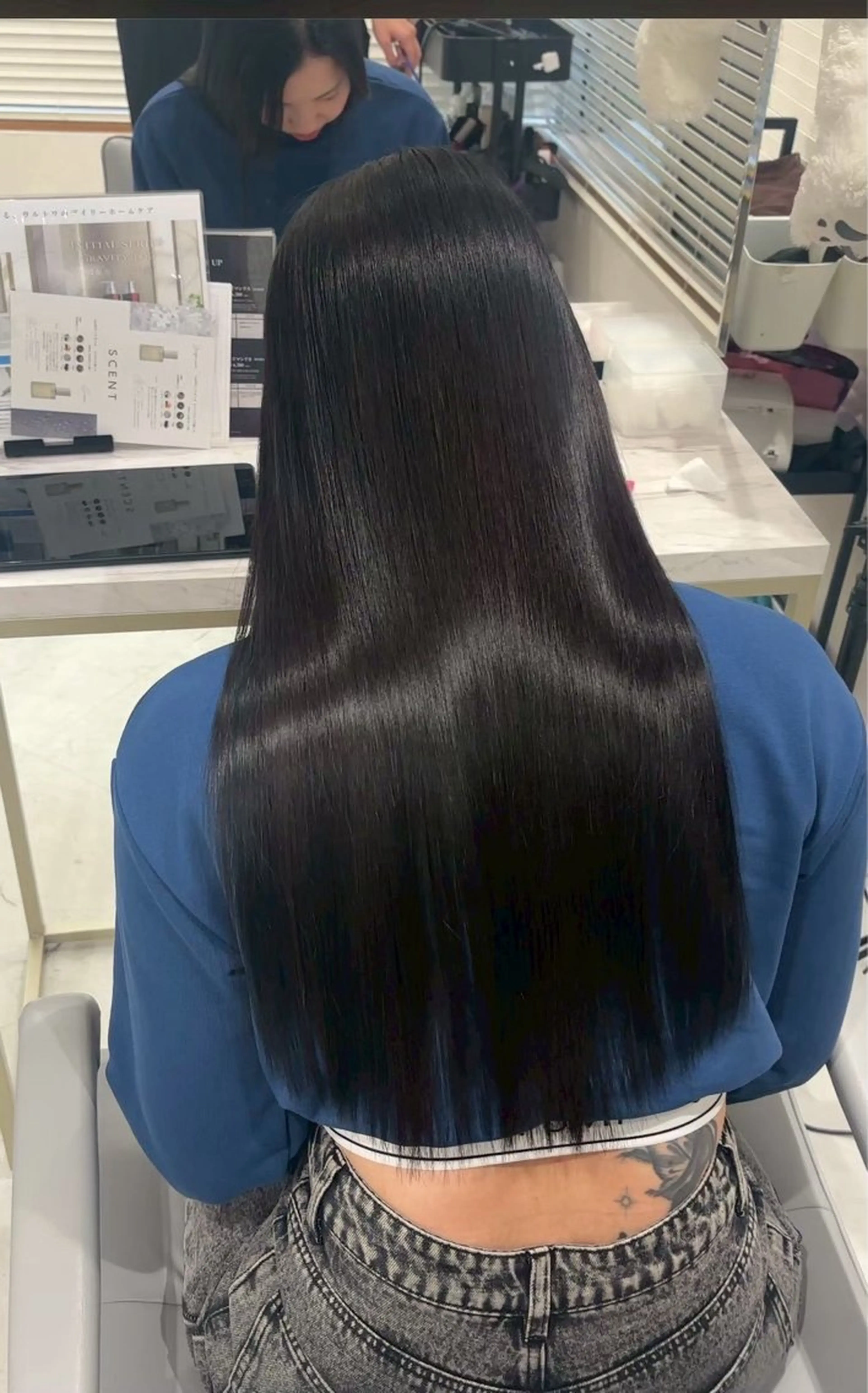 ロング カラー カット ヘアカラー 縮毛矯正 新宿/髪質改善/ 縮毛矯正/suuのヘアスタイル