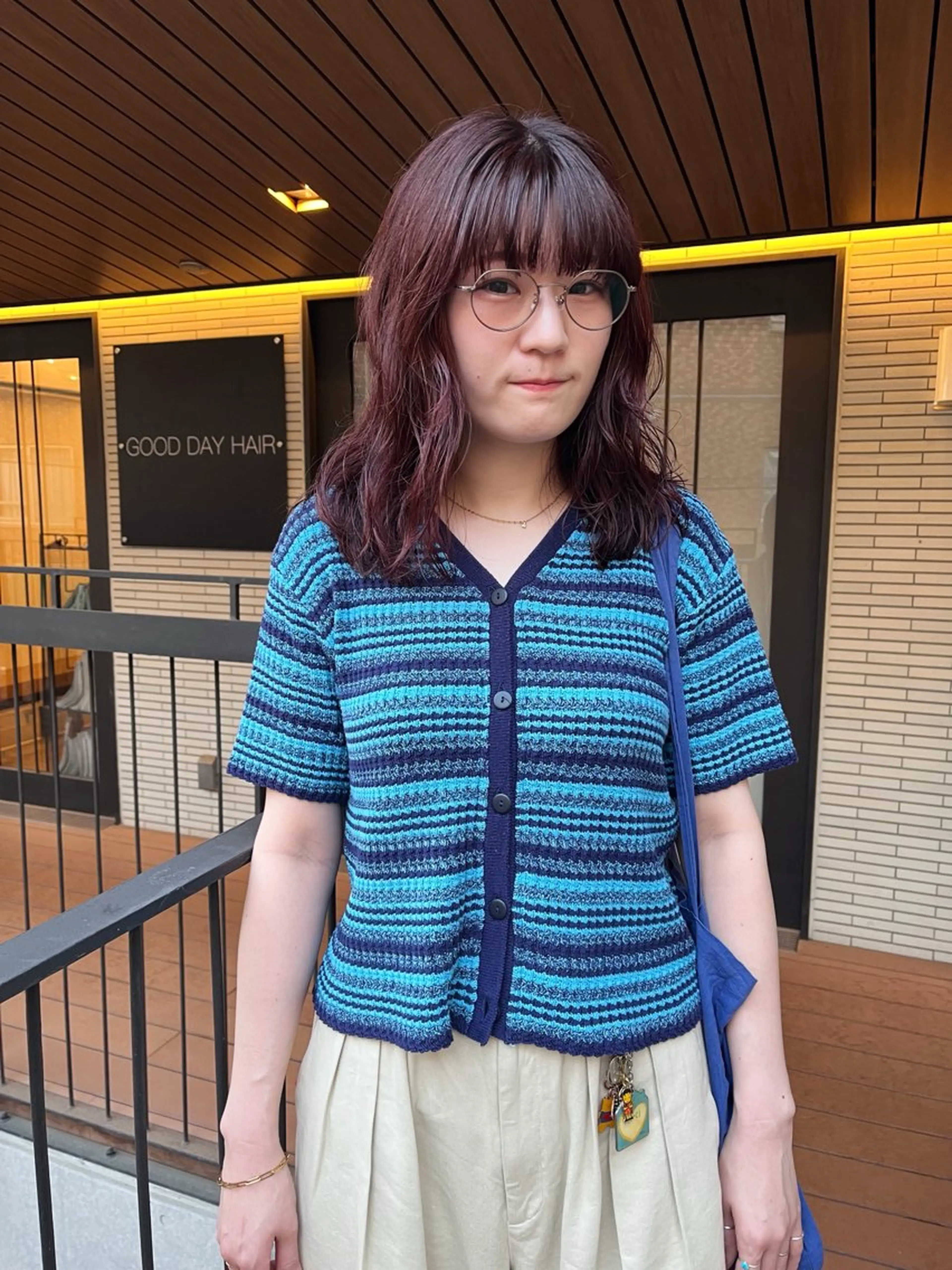 ミディアム カラー 暖色/パーマ 🌼クニトウメイのヘアスタイル