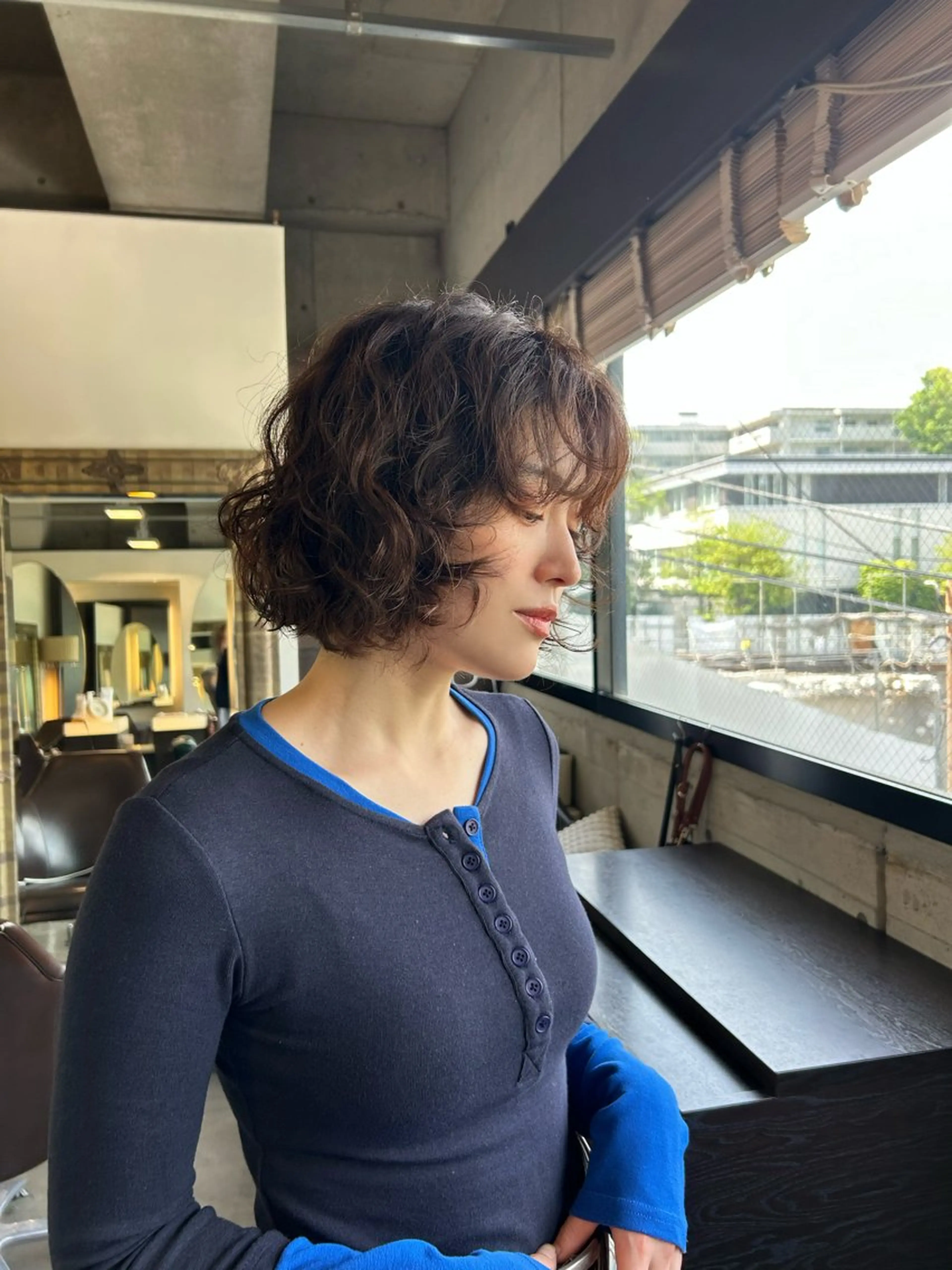 パーマ ボブ パーマ レイヤー💫パーマ 🌙 nanacoのヘアスタイル